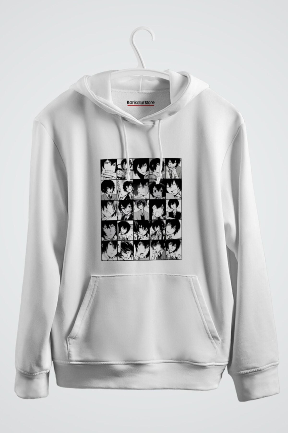 Dazai Osamu Bungou Stray Dogs Kolaj Anime Kapşonlu Sweat