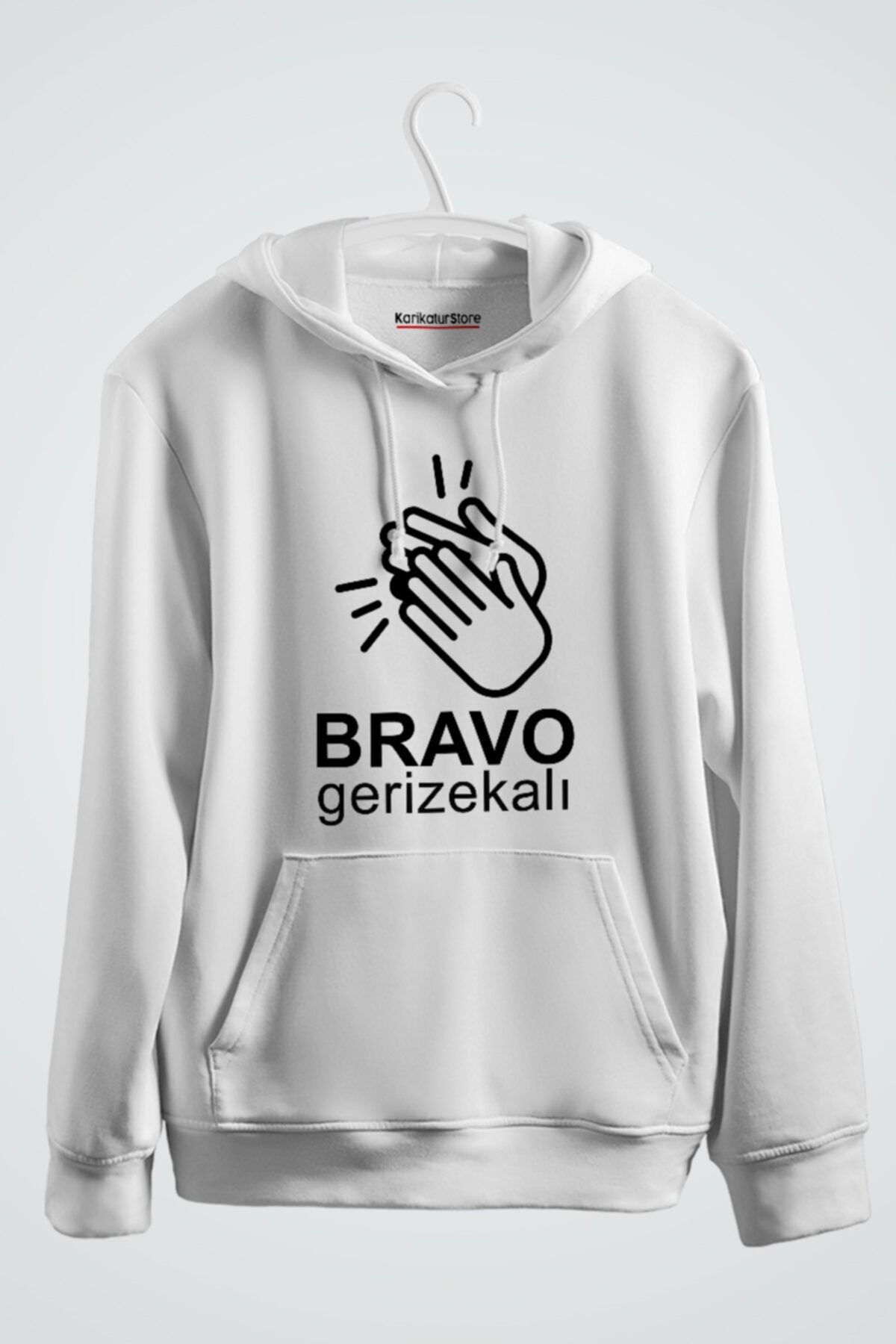 Bravo - Alkış Baskılı Kapşonlu Sweat
