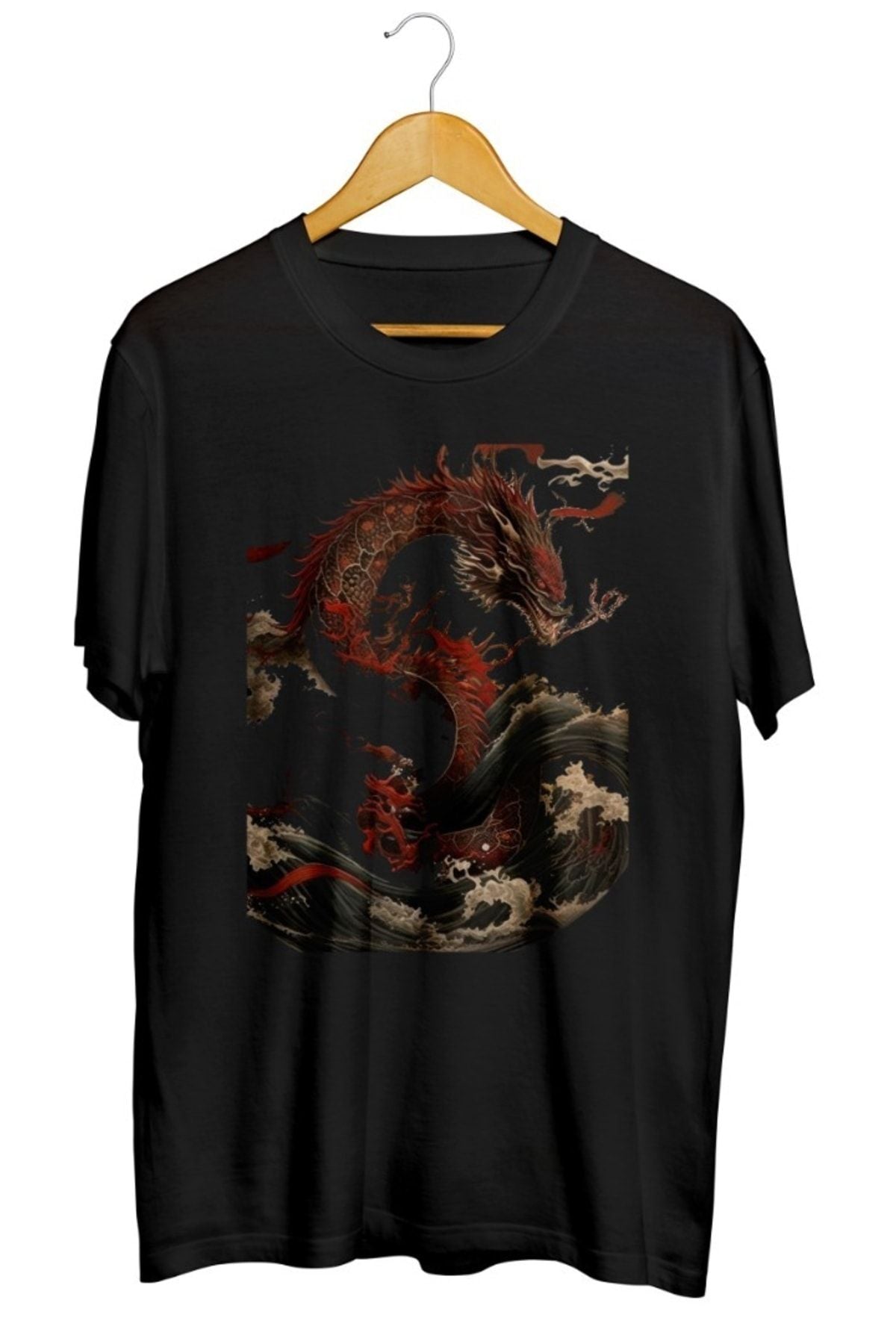Dragon 5 Japan Style Baskılı Unisex Tişört