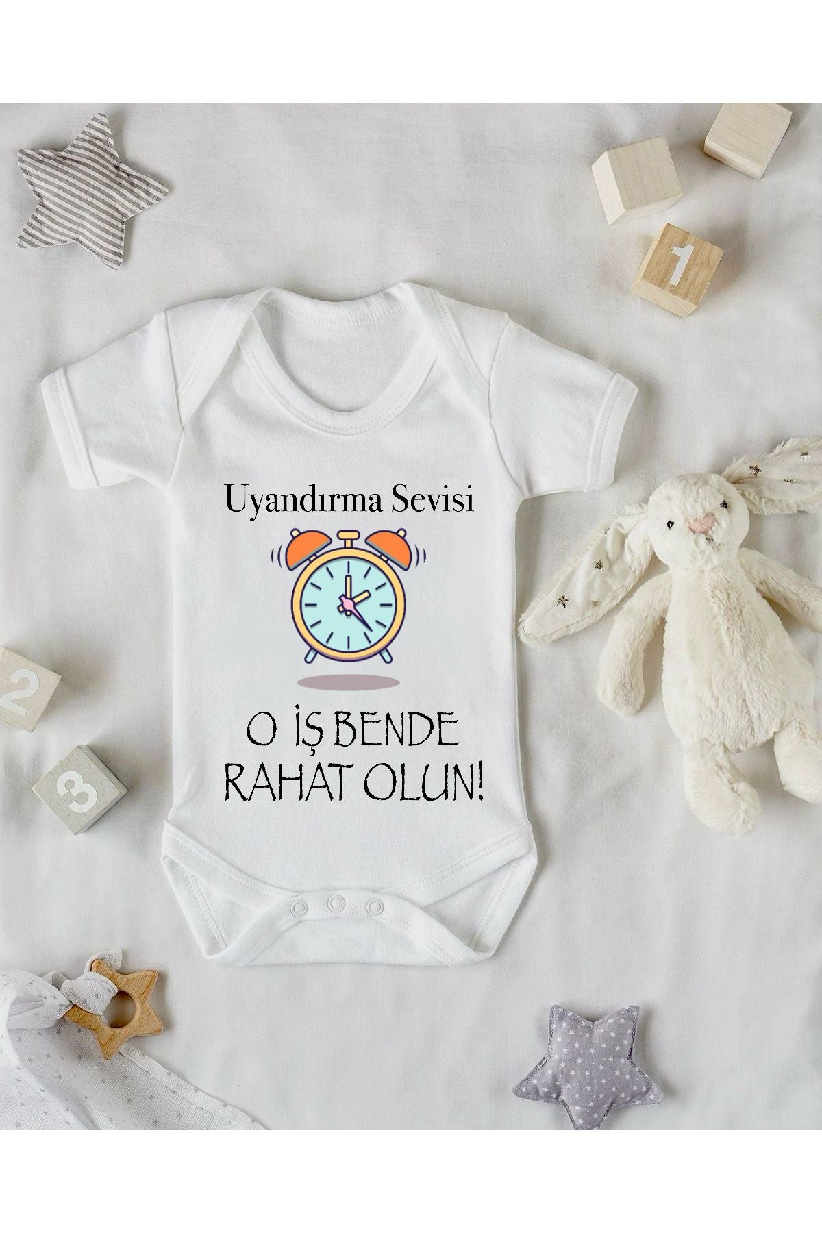 Uyandırma Servisi Baskılı Bebek Zıbını
