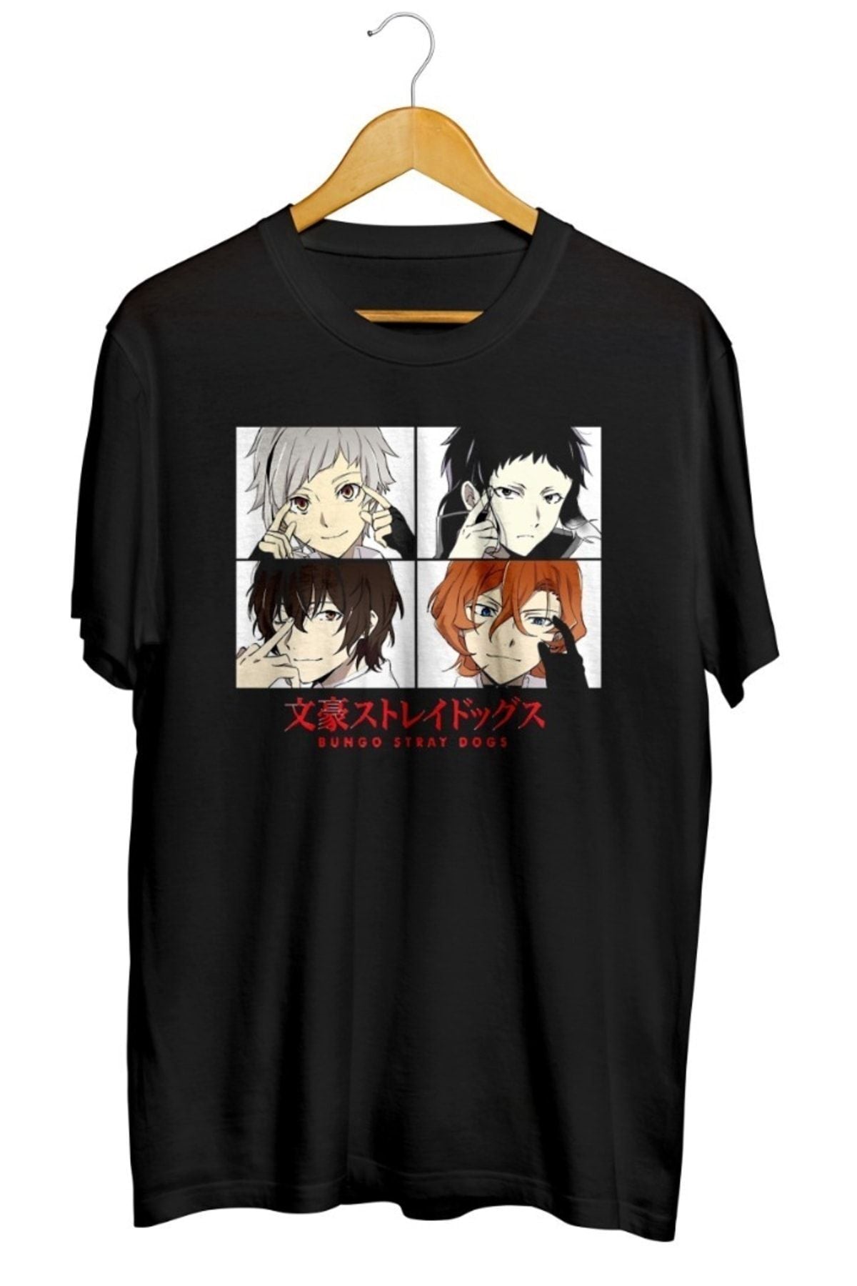 Bungou Stray Dogs Baskılı Unisex Tişört