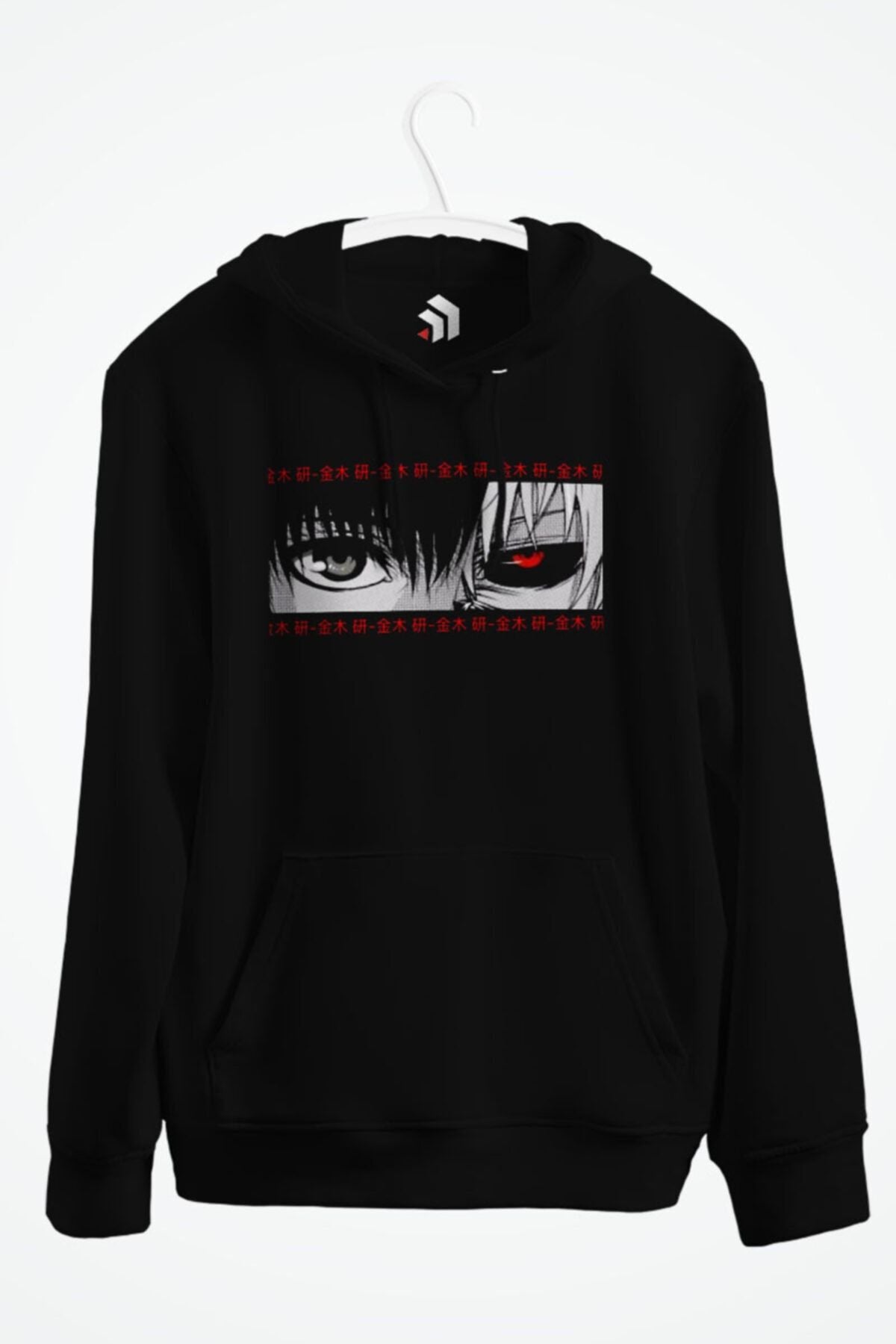 Tokyo Ghoul Kaneki Anime Baskılı Kapüşonlu Sweatshirt