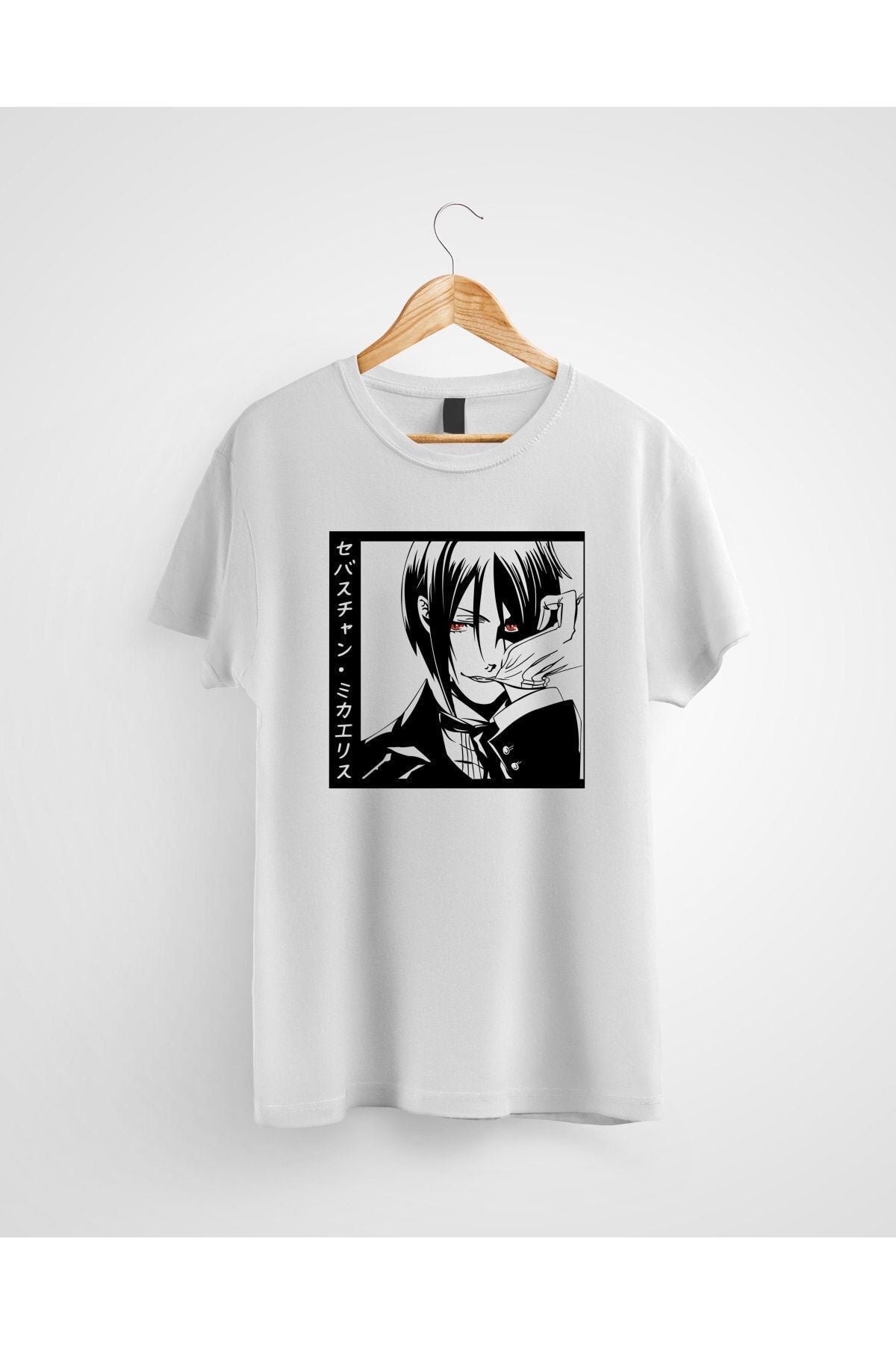 Black Butler Sebastian Baskılı Anime Tişört