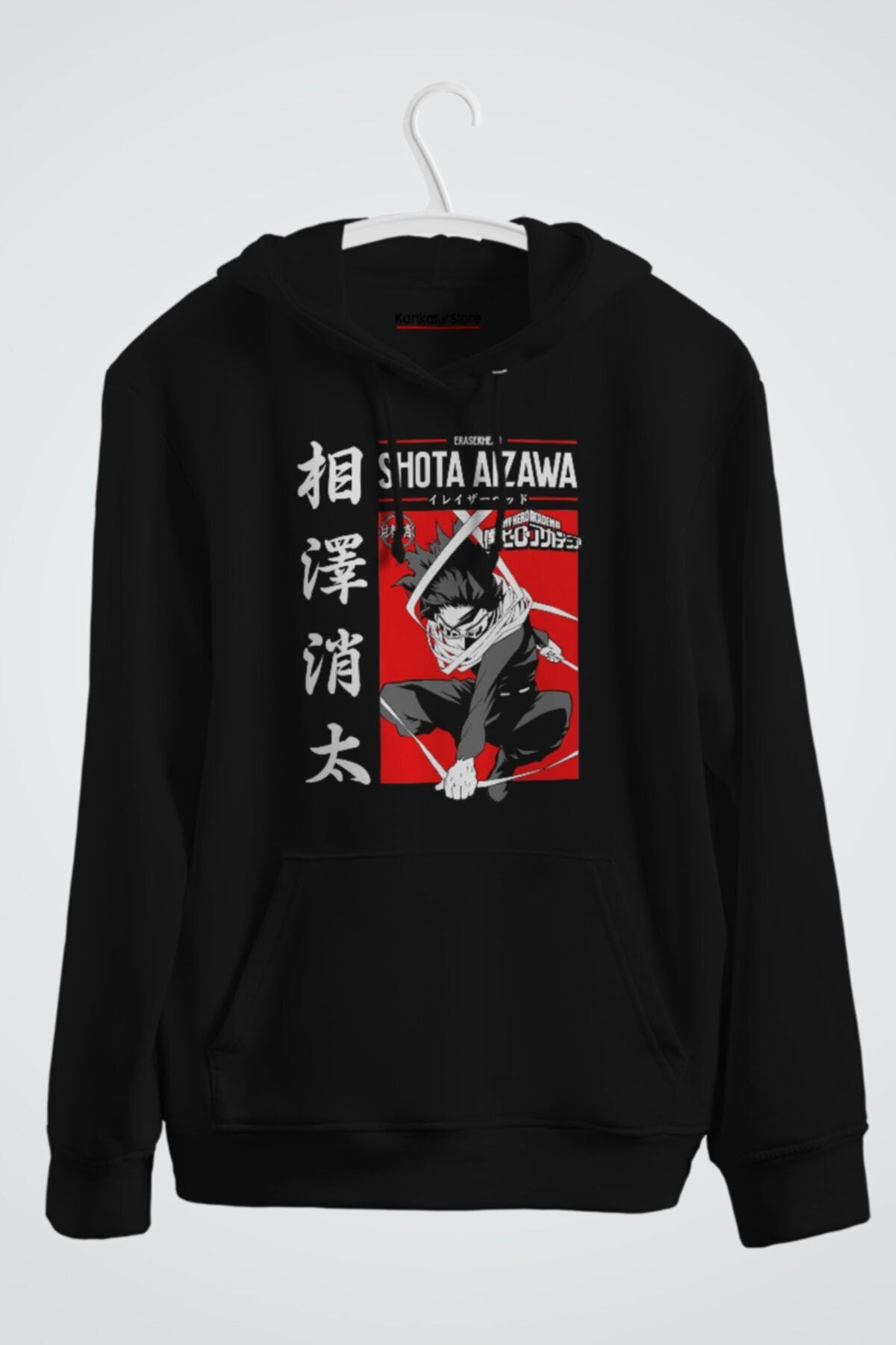 Shota Aizawa My Hero Academia Baskılı Kapşonlu Sweat