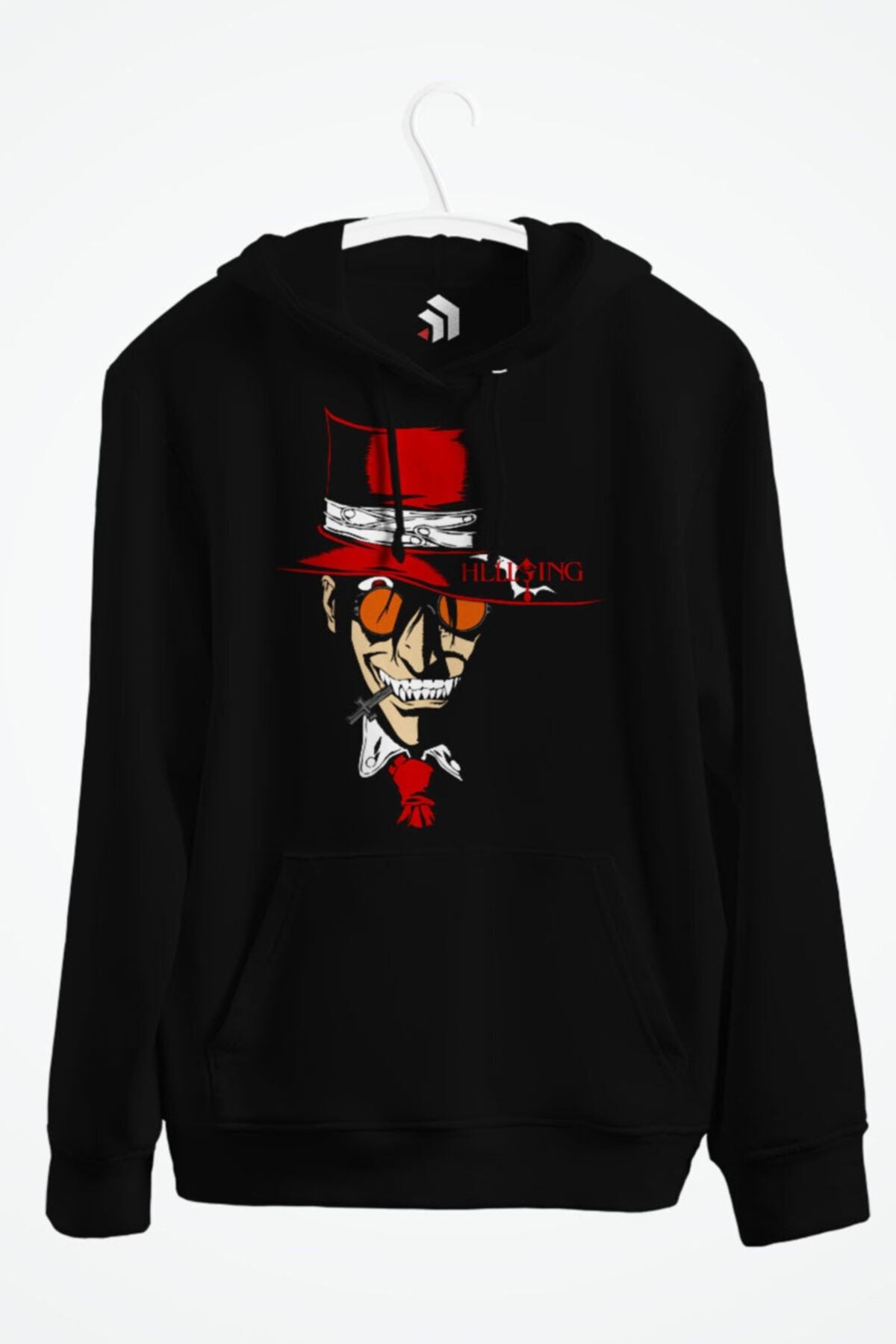 Vampire Man Of Hellsing Anime Alucard Baskılı Kapşonlu Sweatshirt