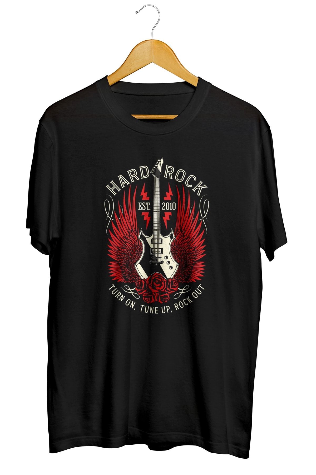 Hard Rock Baskılı Unisex Tişört