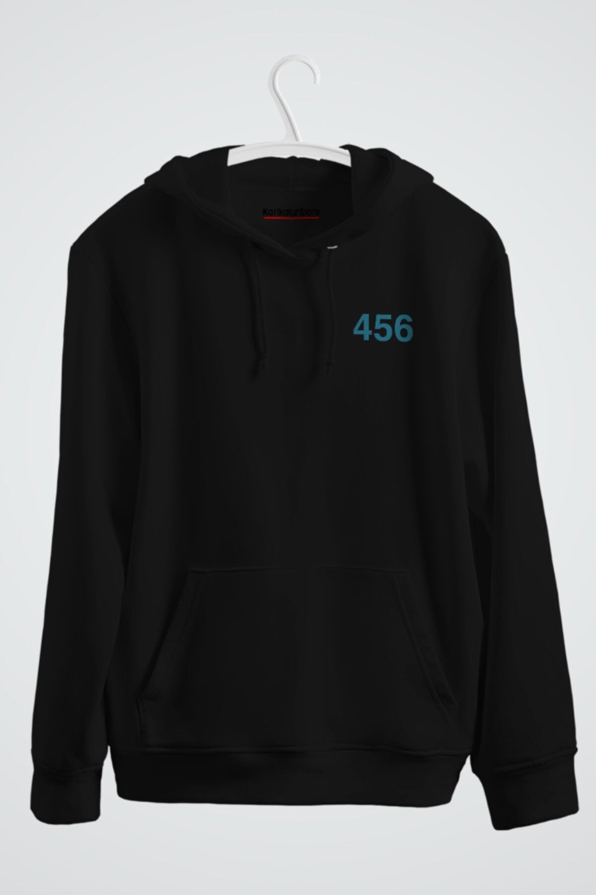 Squid Game 456 Çift Taraflı Baskılı Kapşonlu Sweat