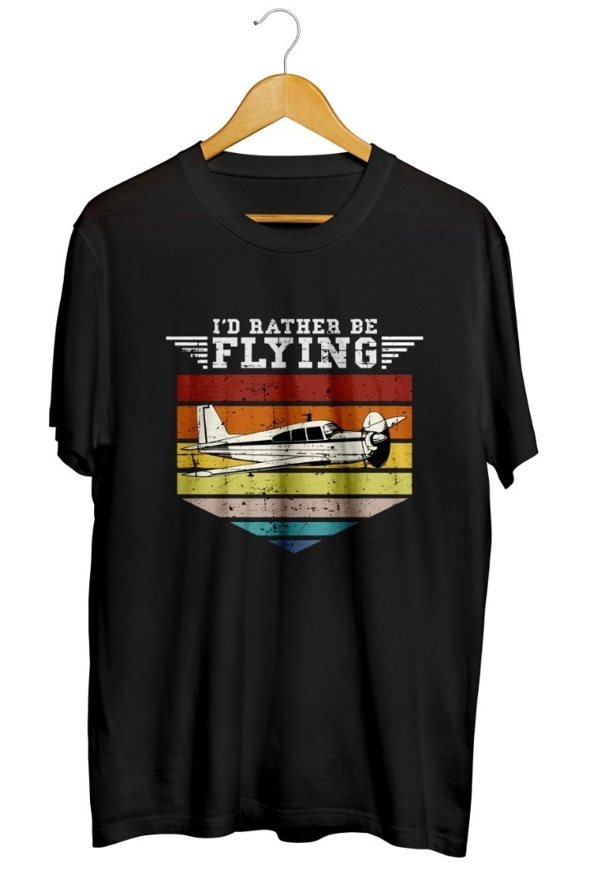 Pilot Baskılı Unisex Tişört