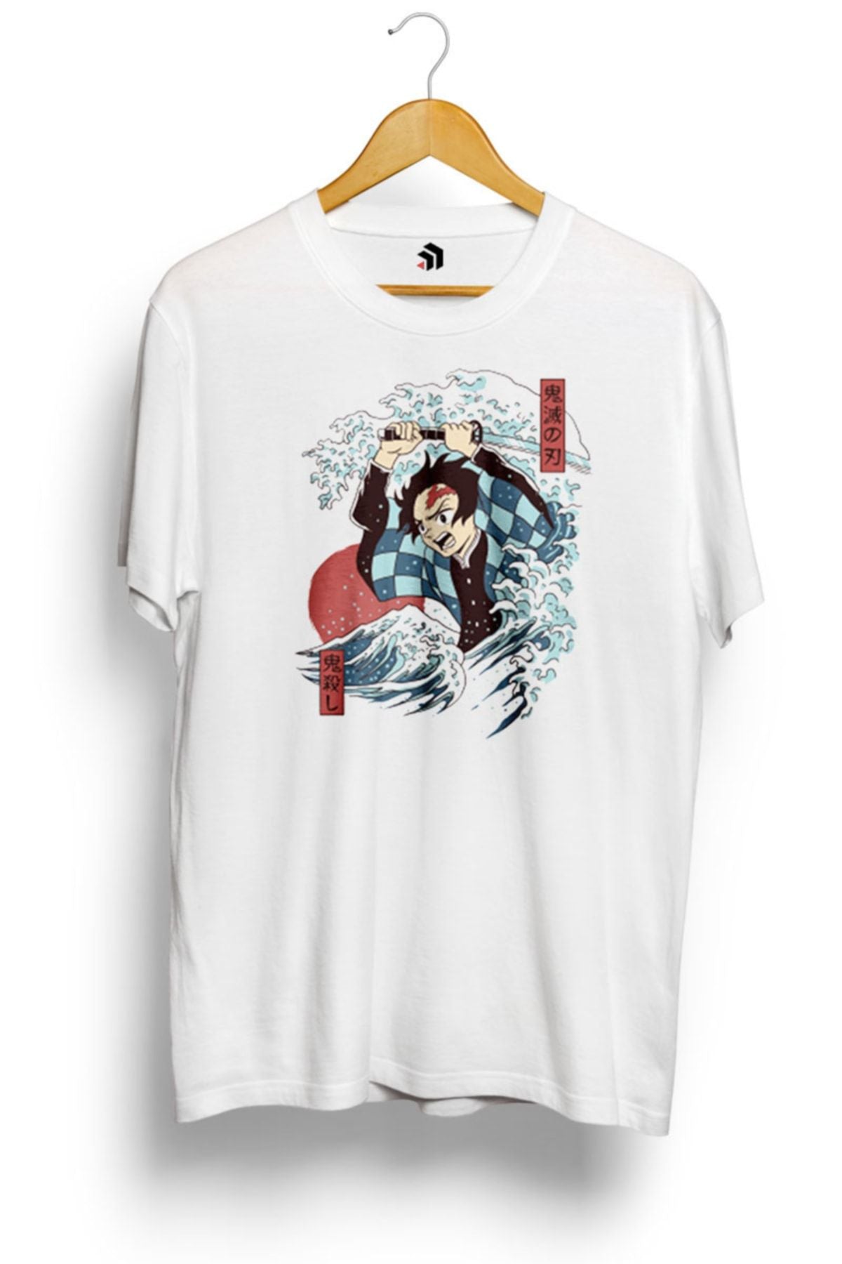 Demons Slayer Ukiyo E Anime Baskılı Tişört