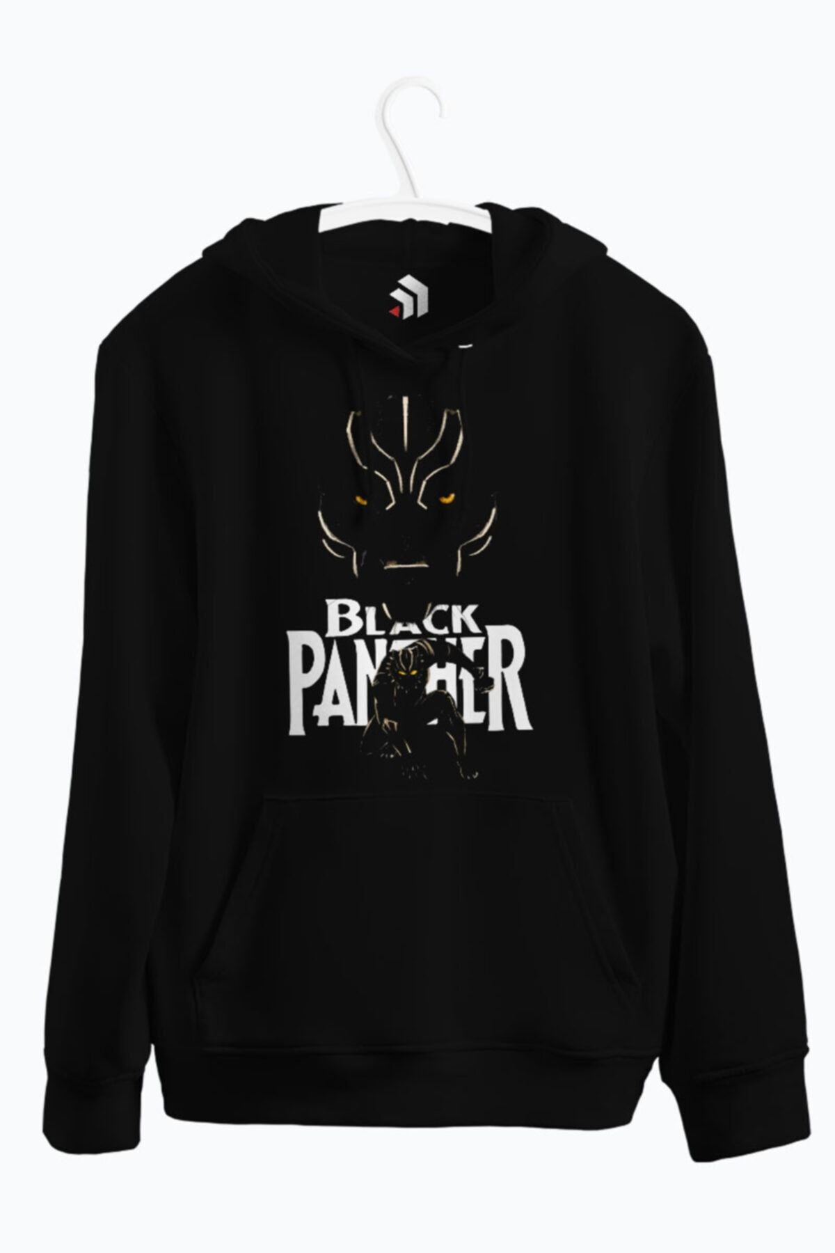 Black Panther Ver 2 Baskılı Kapşonlu Sweatshirt