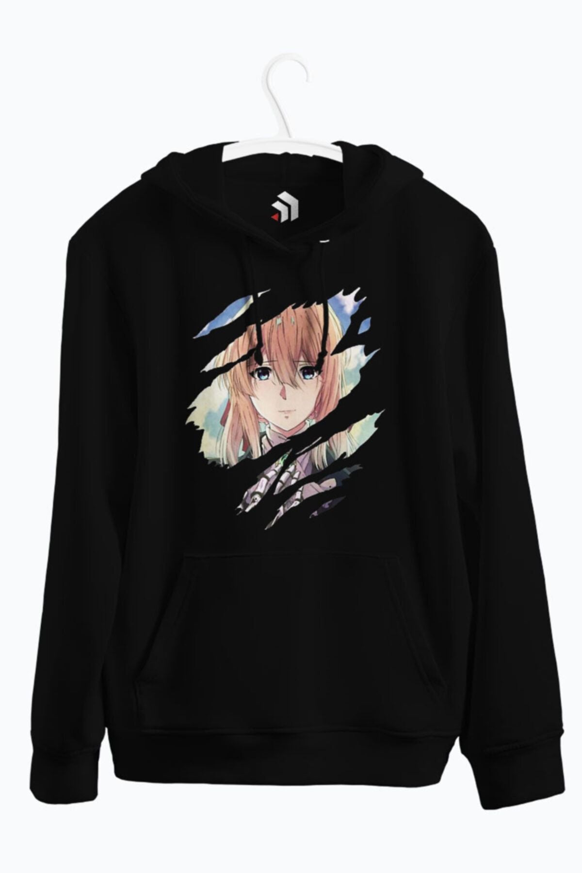 Violet Evergarden Anime Baskılı Kapşonlu Unisex Sweatshirt