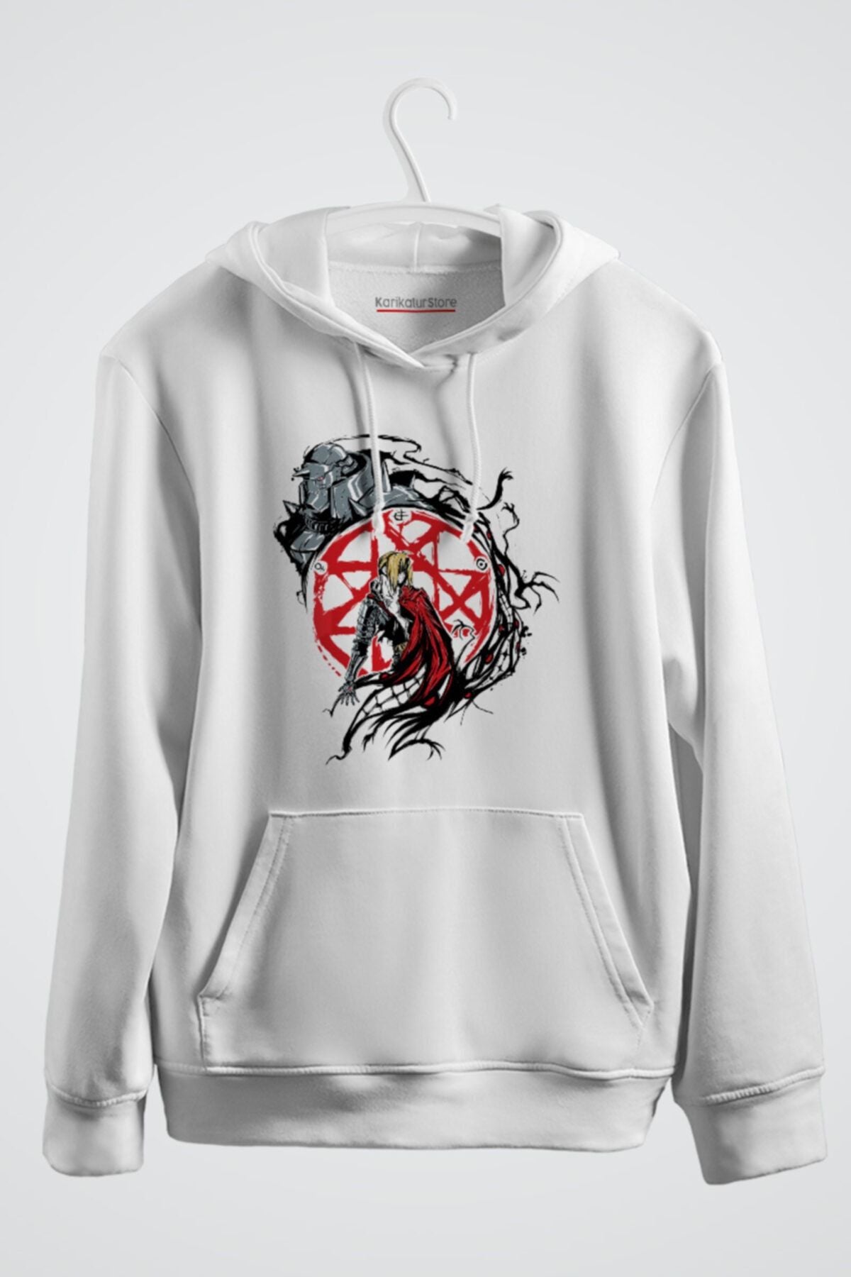 Fullmetal Alchemist Circle Anime Baskılı Kapşonlu Sweat