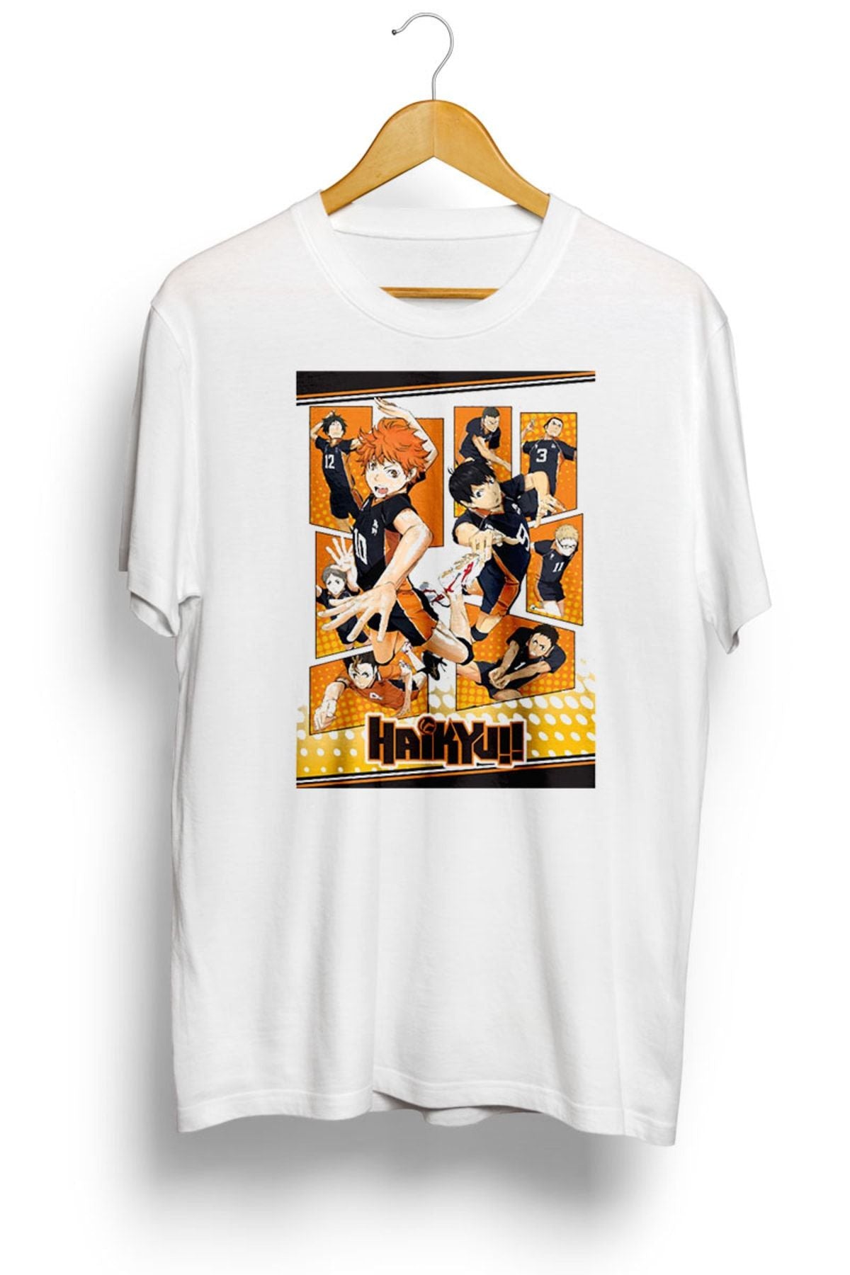 Haikyu Karasuno Team Anime Baskılı Tişört