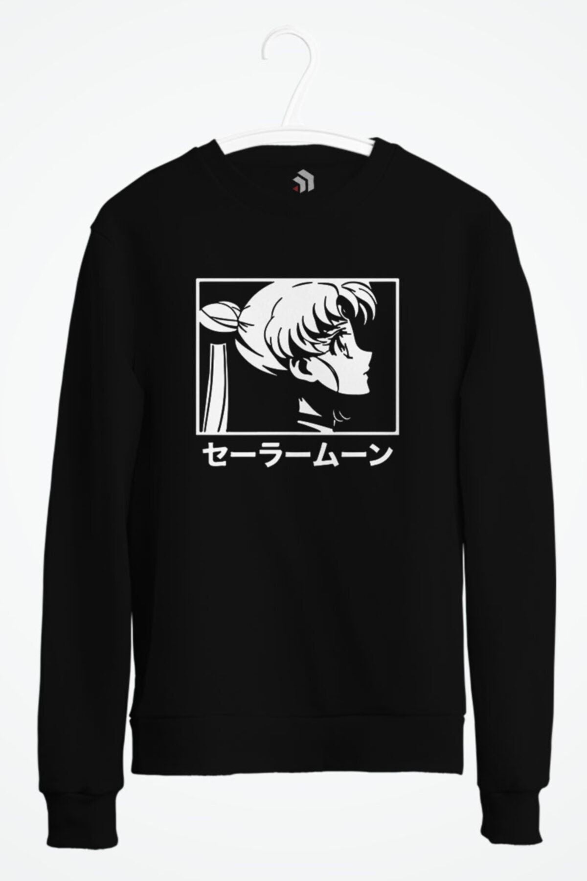 Unisex Sailor Moon Anime Baskılı Sweatshirt