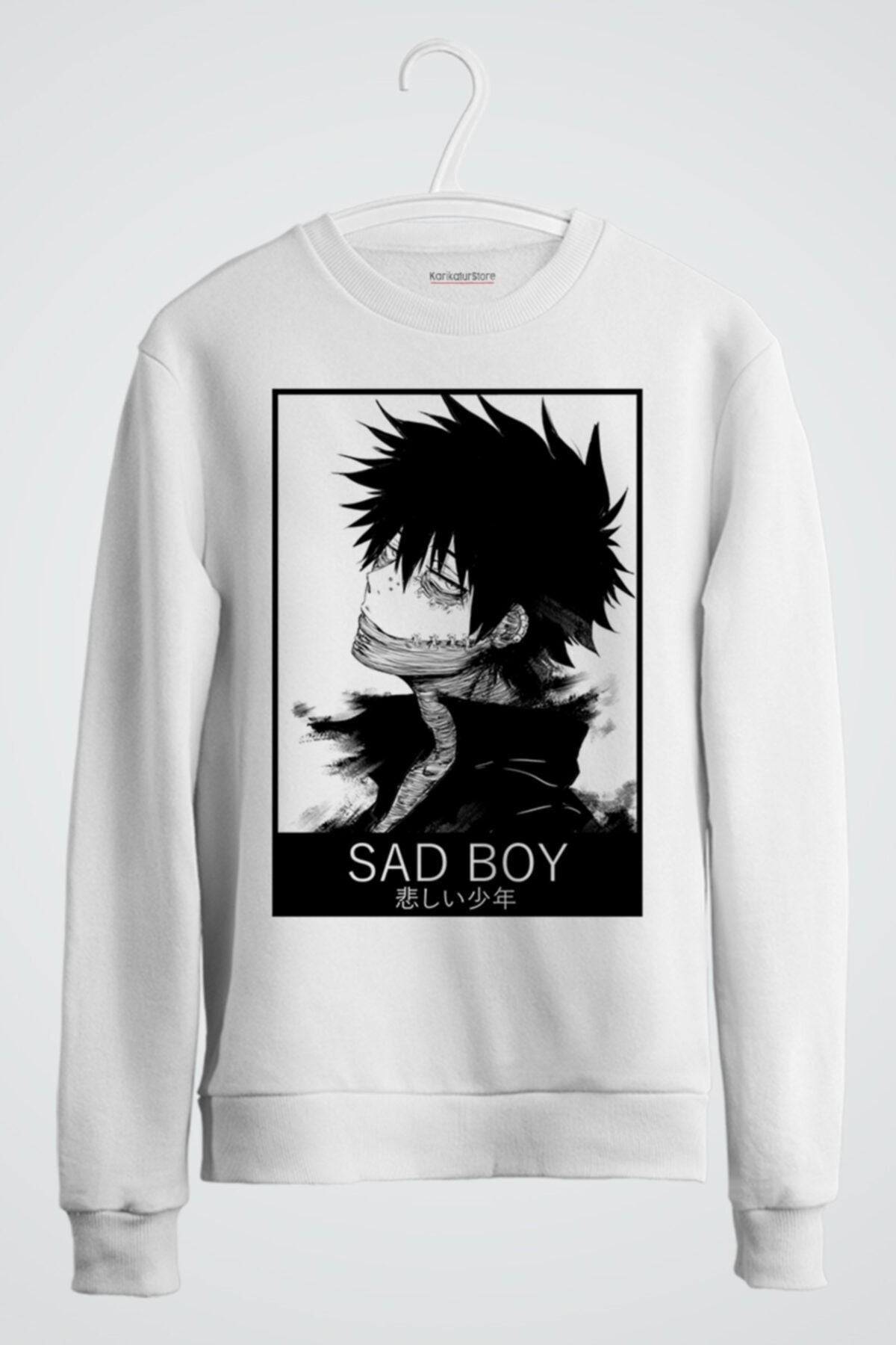 Dabi Sad Boy Boku No Hero Academia Anime Baskılı Sweatshirt