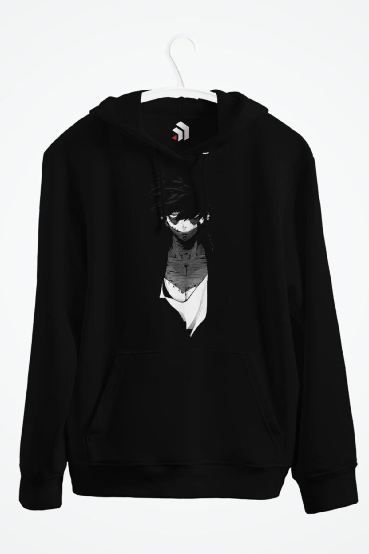 Dabi Anime Baskılı Kapşonlu Sweatshirt