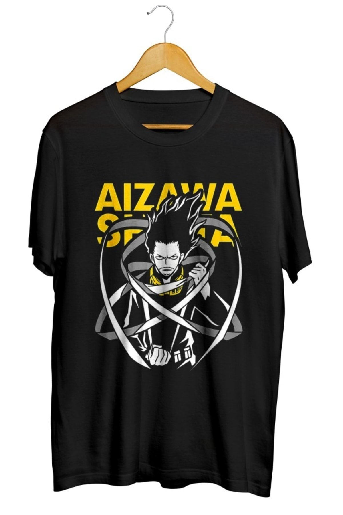 Academia My Hero Aizawa Teams Baskılı Unisex Tişört