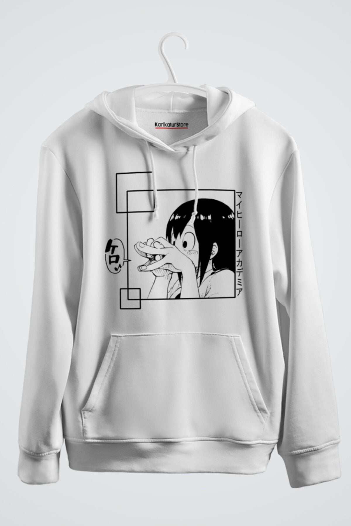 Tsuyu My Hero Academia Anime Baskılı Kapüşonlu Sweatshirt