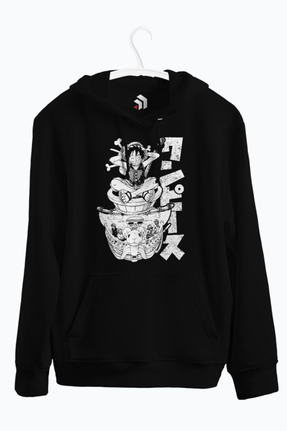 Straw Hats Anime Baskılı Kapüşonlu Sweatshirt