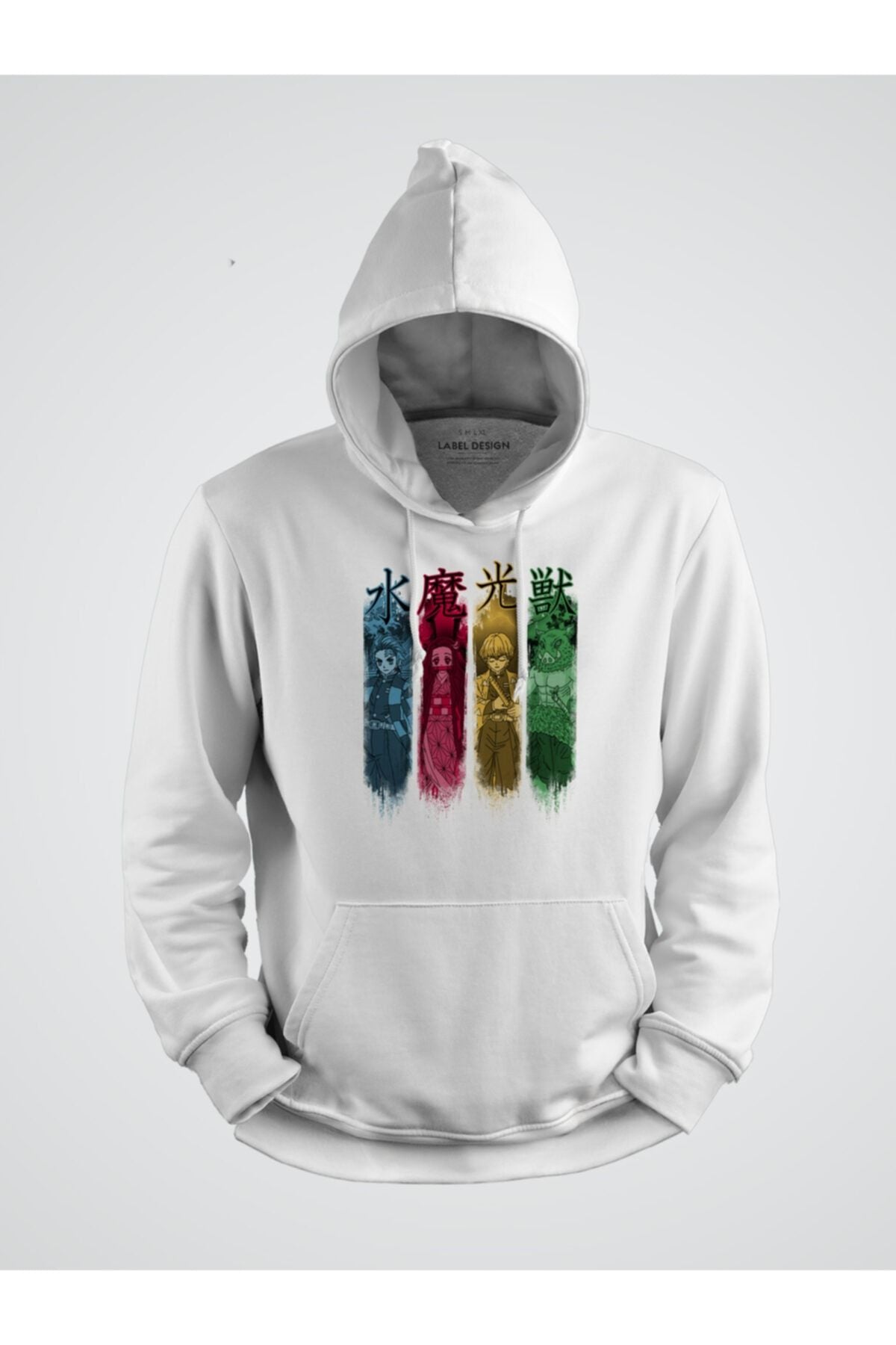 Anime Takım Ds Baskılı Kapşonlu Sweat