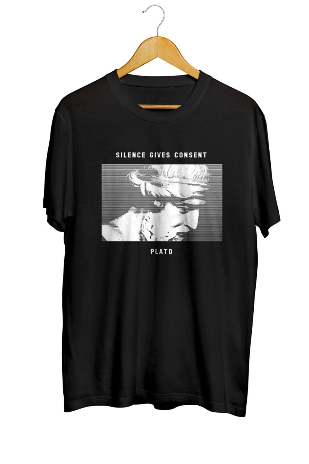 Silence Gives Consent Plato Baskılı Tişört