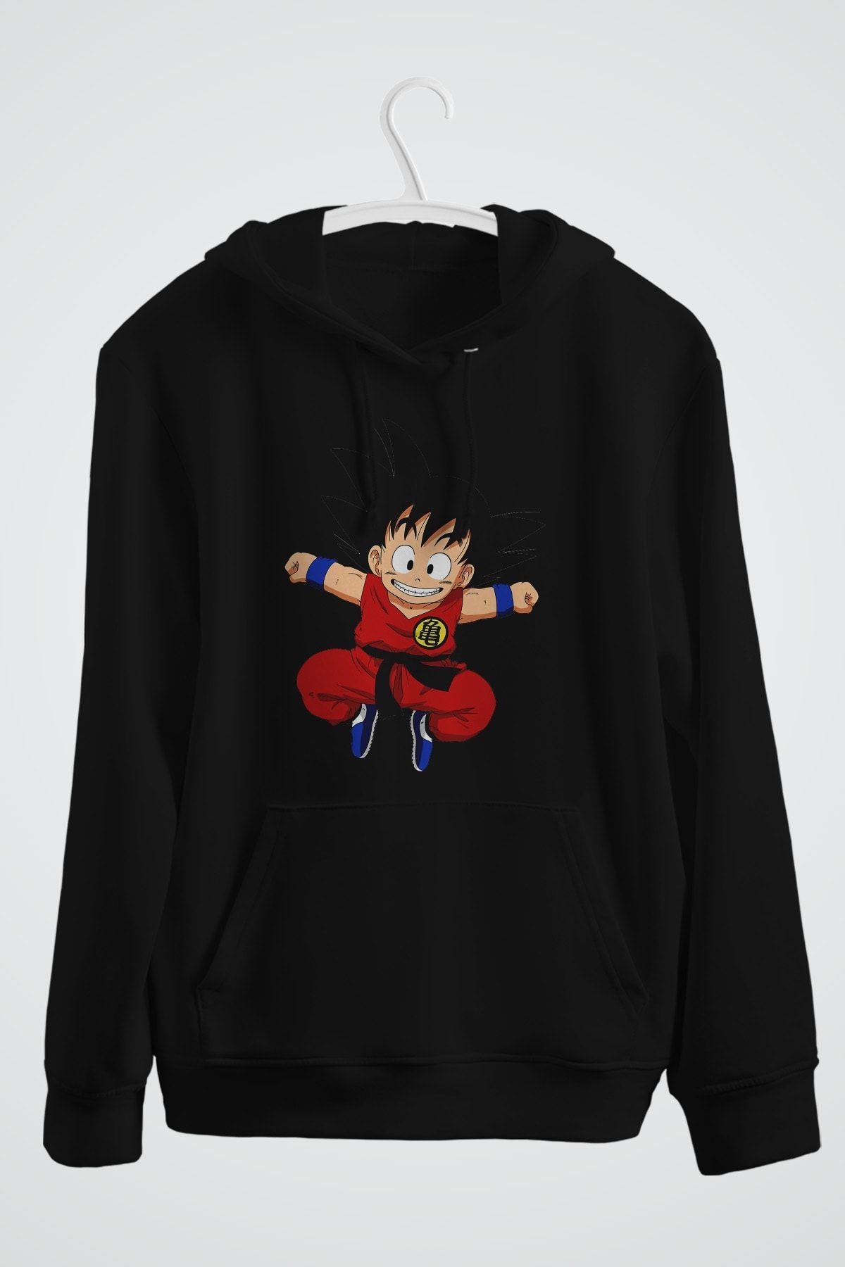 Goku Pullover Baskılı Kapşonlu Sweat