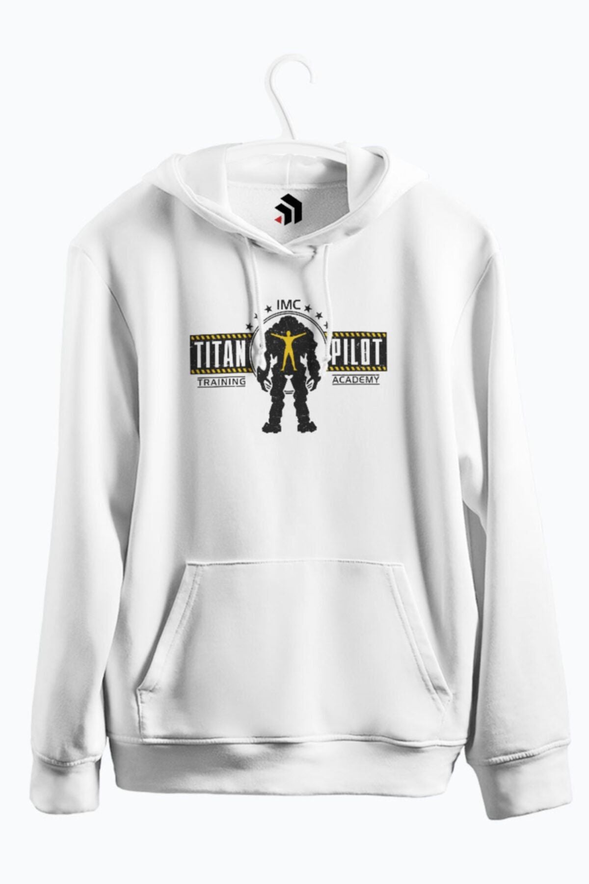 Titan Pilot Training Academy Baskılı Kapşonlu Sweatshirt