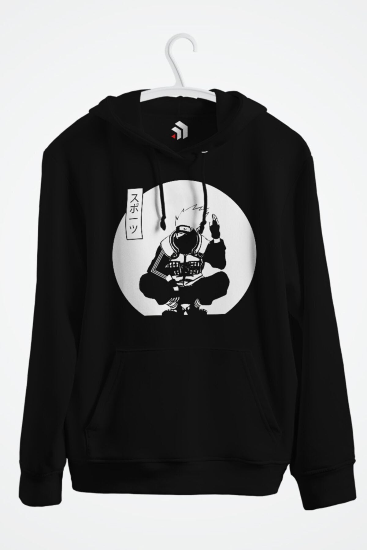 Kakashi Sports Style Anime Baskılı Kapşonlu Sweatshirt