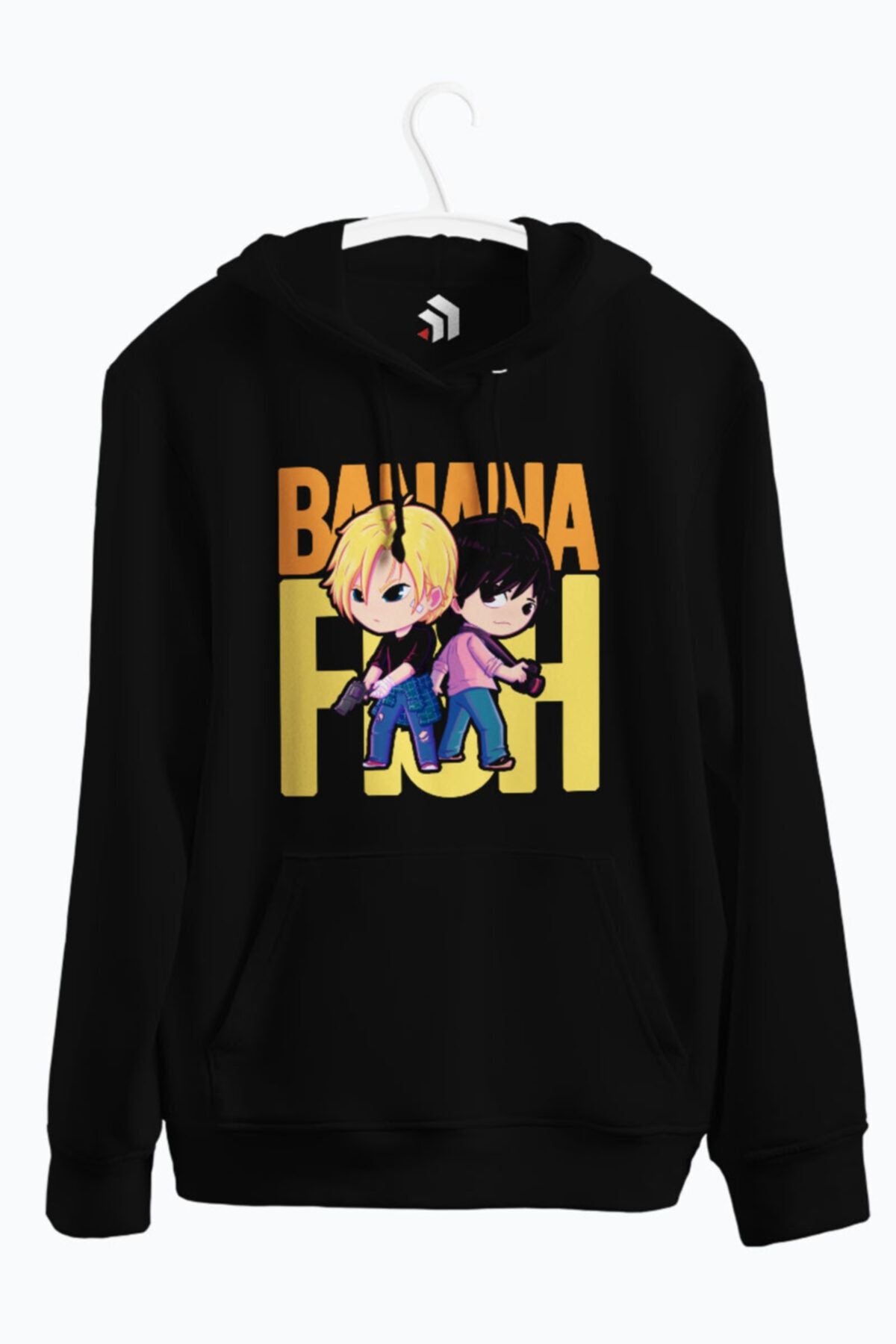 Banana Fish Anime Baskılı Kapşonlu Sweatshirt