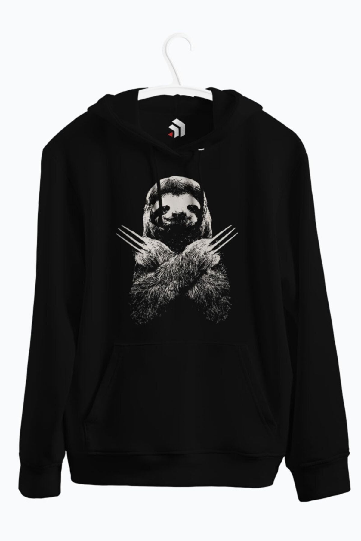 Slotherine Wolverine Baskılı Kapşonlu Sweatshirt