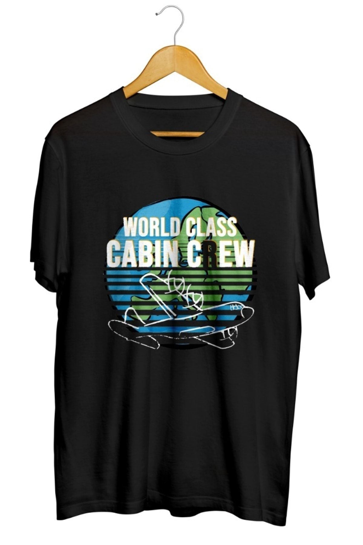 World Class Kabin Memuru Baskılı Unisex Tişört