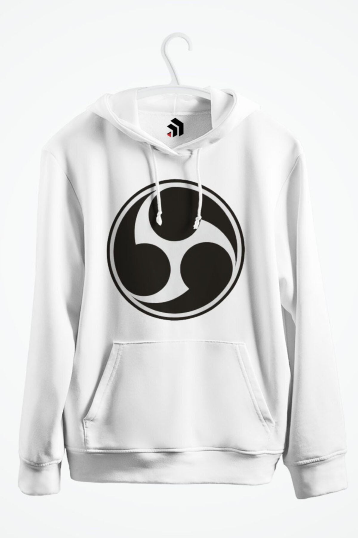 Tomoe Sharingan Anime Baskılı Kapşonlu Sweatshirt
