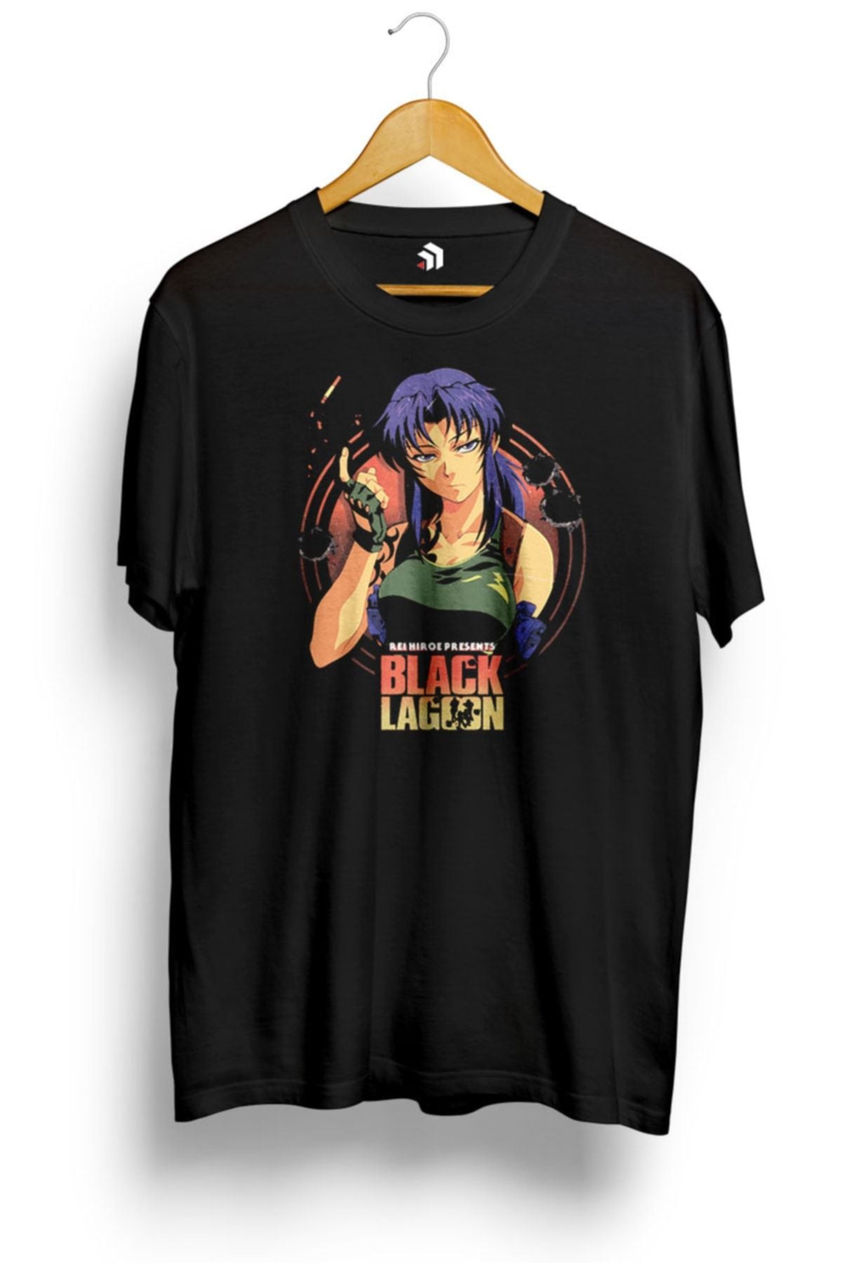 Black Lagoon Anime Baskılı Tişört