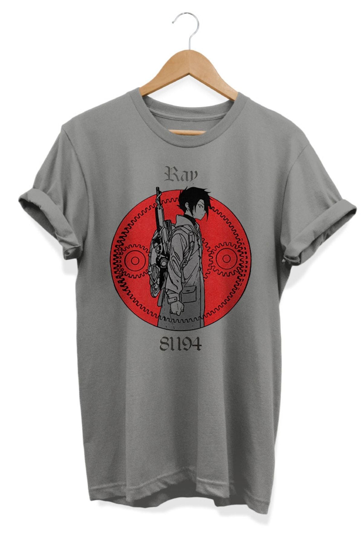 Ray - Promised Neverland Anime Baskılı Oversize Tişört