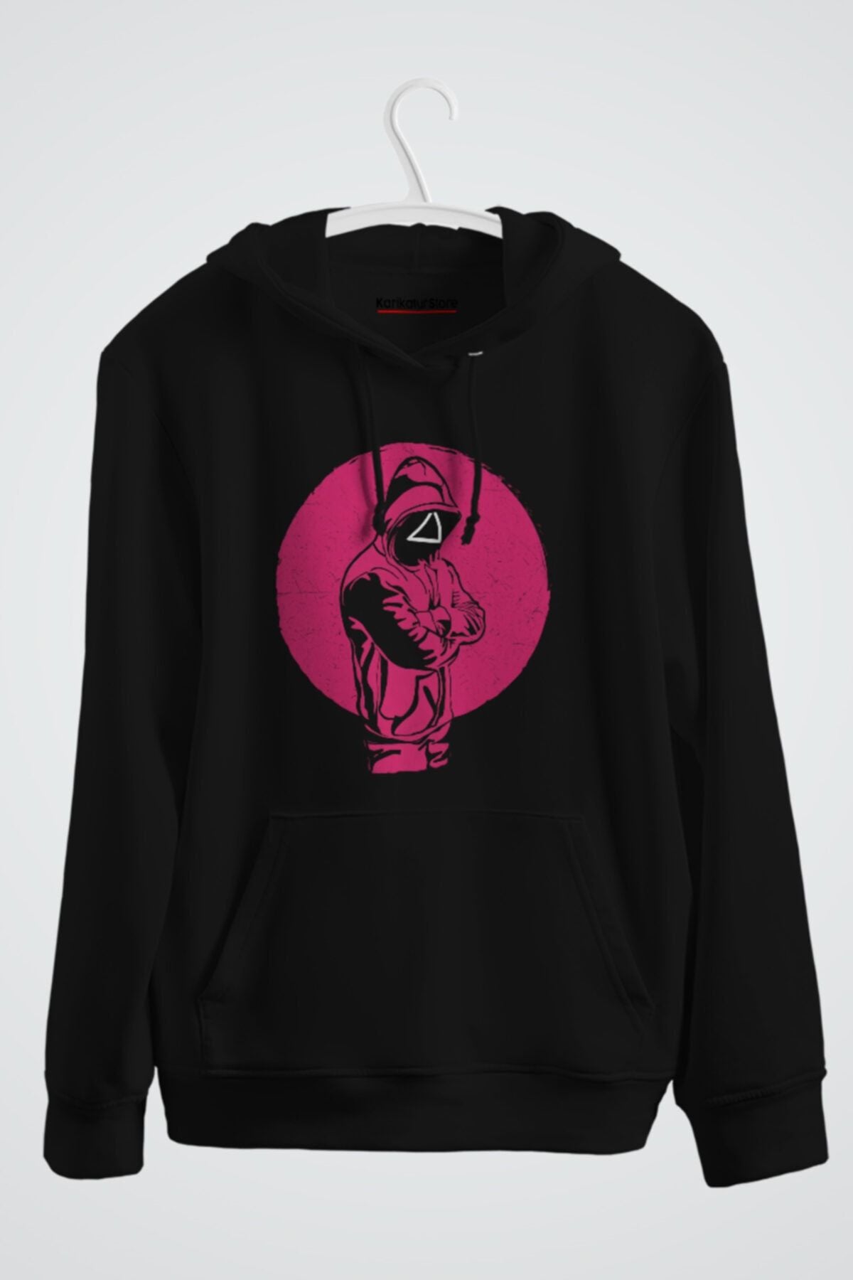Pinky Squid Game Baskılı Kapşonlu Sweat