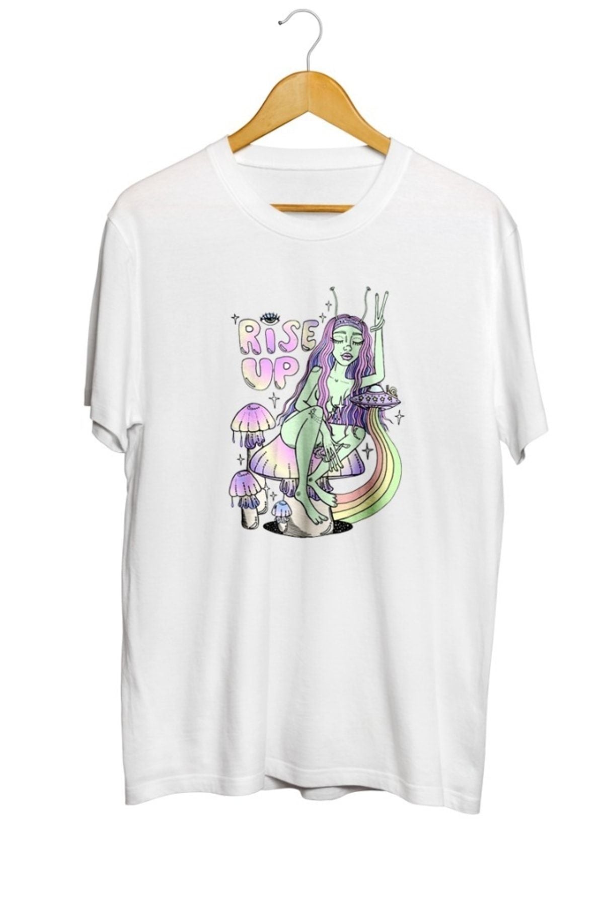 Yükseliş Baskılı Unisex Tişört