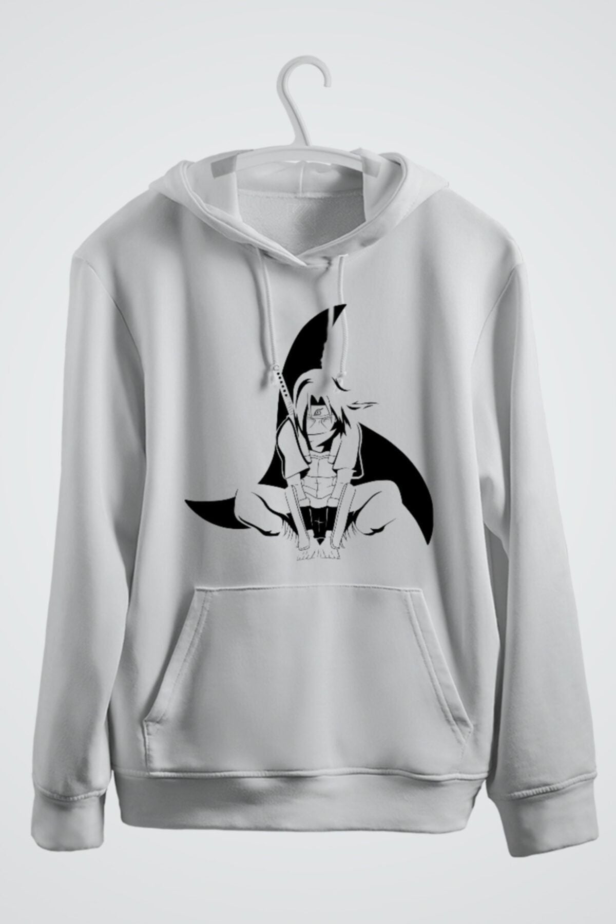 Uchiha Itachi Anime Baskılı Kapşonlu Sweat