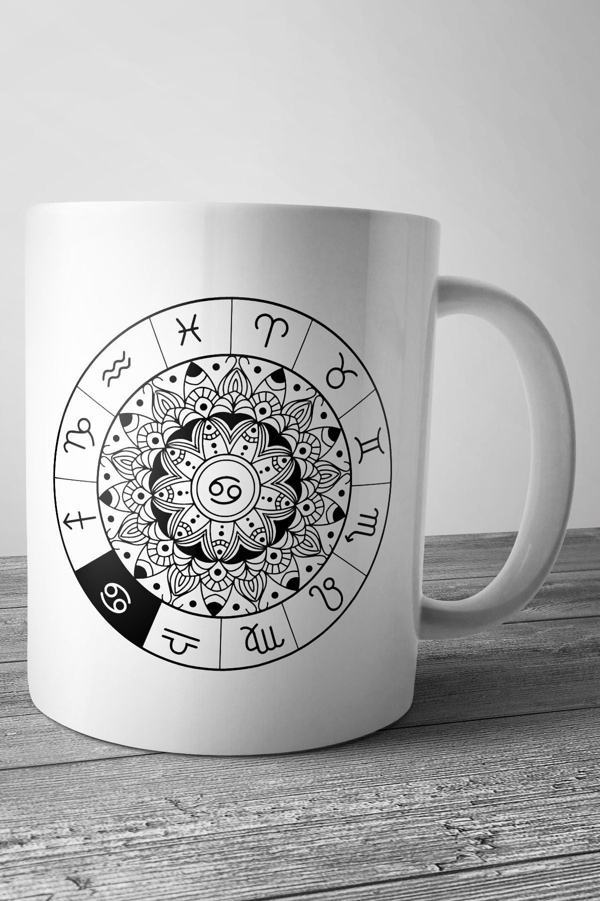 Cancer - Yengeç Burcu Baskılı Kupa Bardak