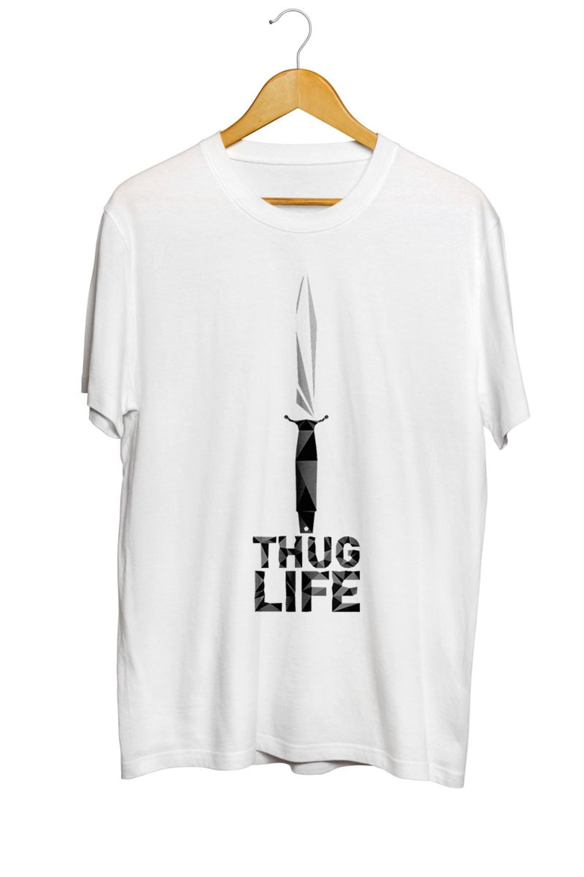 Thug Life - Bıçak Baskılı Tişört