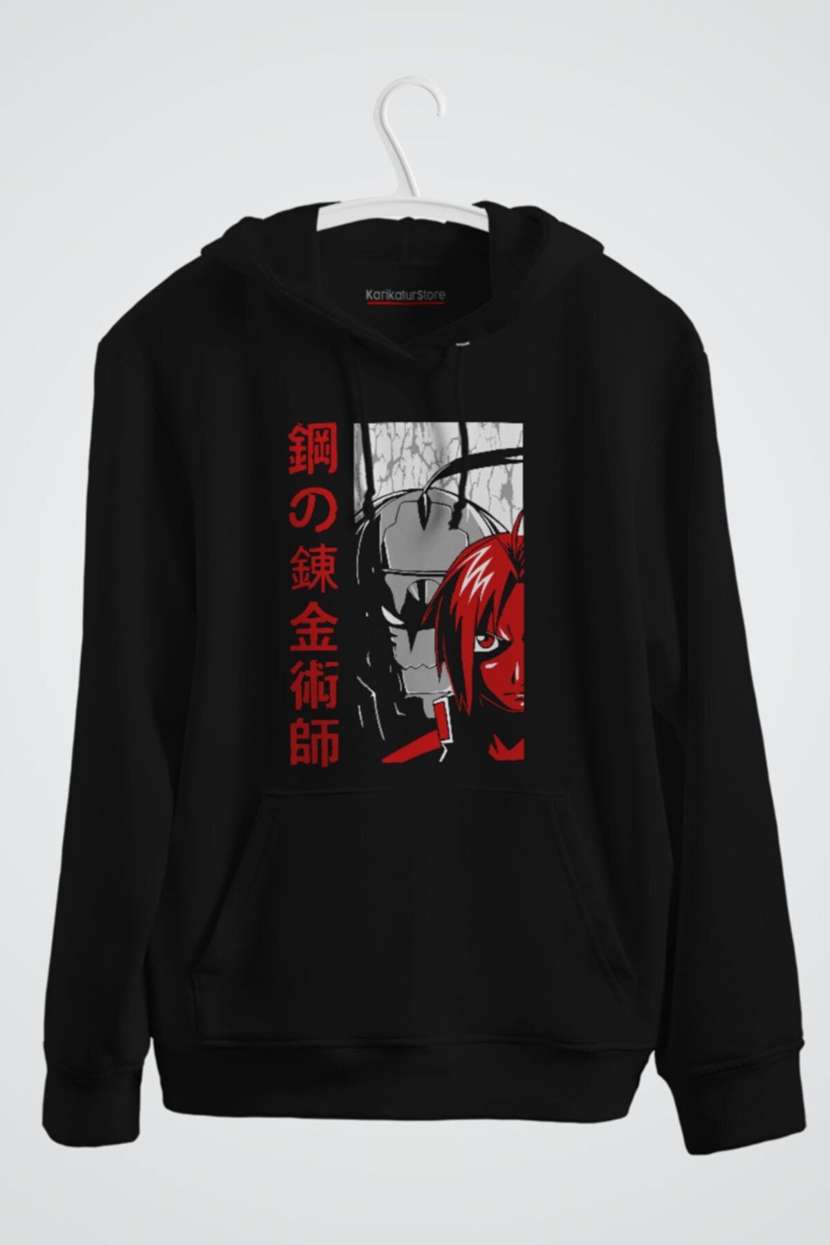 Fullmetal Alchemist Brotherhood Baskılı Anime Kapşonlu Sweat