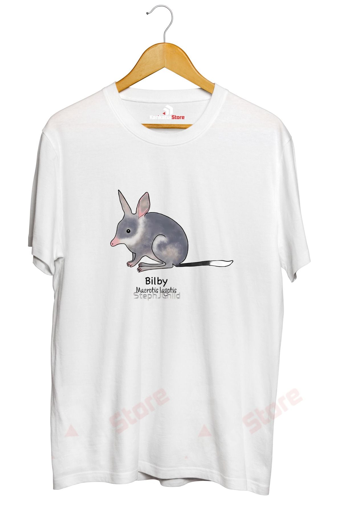 Endangered animals of Australia - Bilby Baskılı Tişört