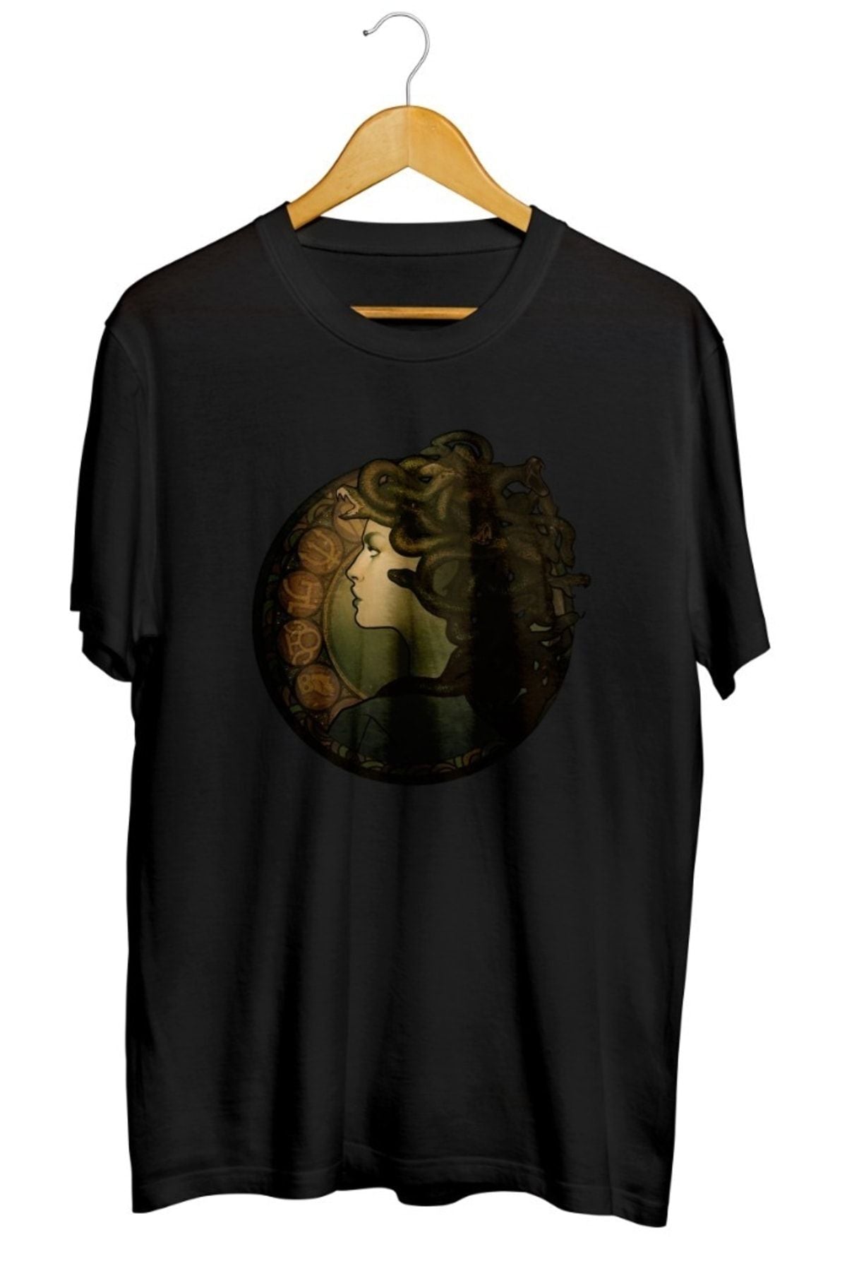 Medusa Nouveau Baskılı Unisex Tişört