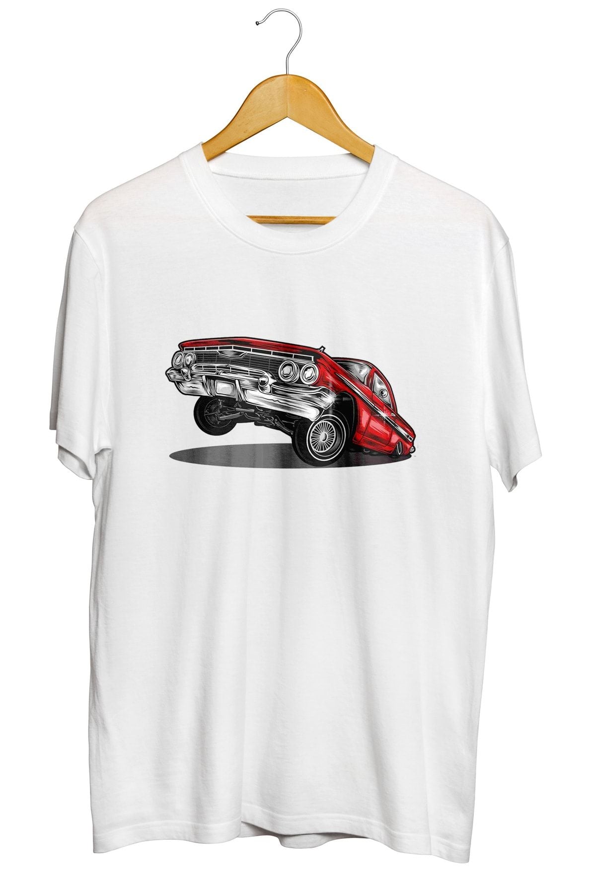 Low Classic Araba Baskılı Unisex Tişört