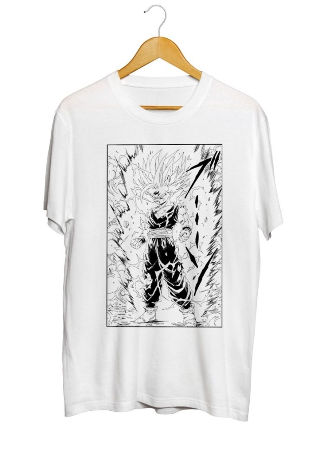 Teen Gohan Ssj2 Baskılı Unisex Tişört