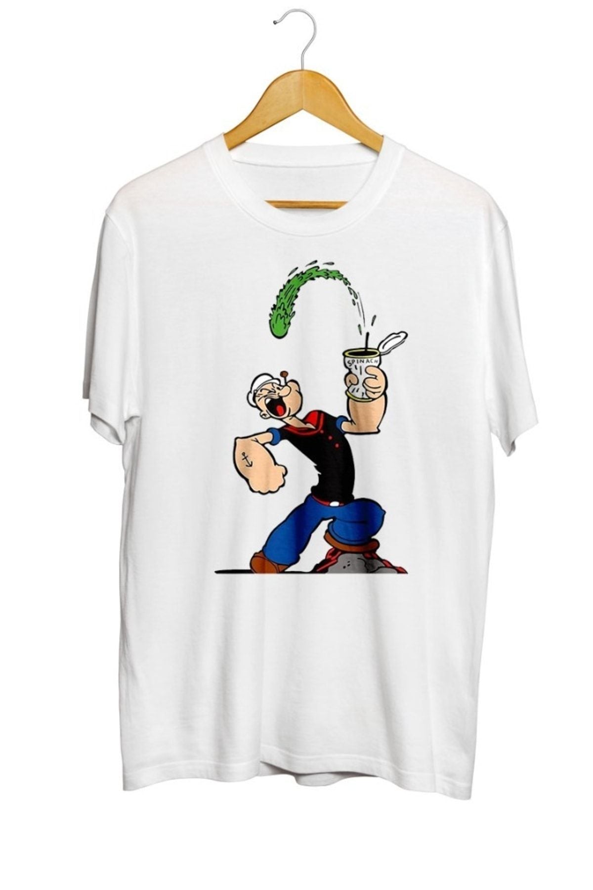 Temel Reis Ispanak Baskılı Unisex Tişört