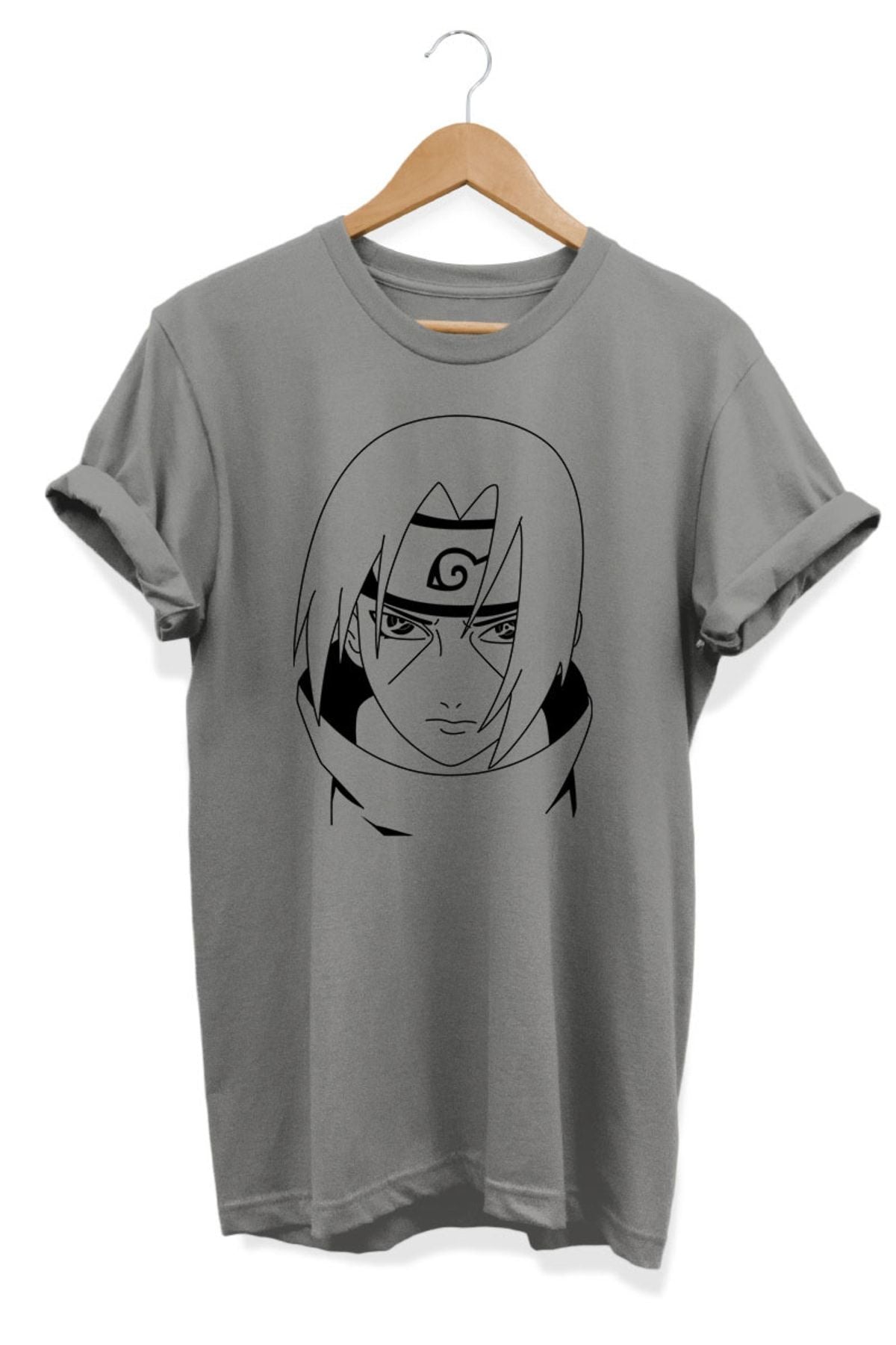 Itachi Uchiha Naruto Anime Baskılı Oversize Tişört