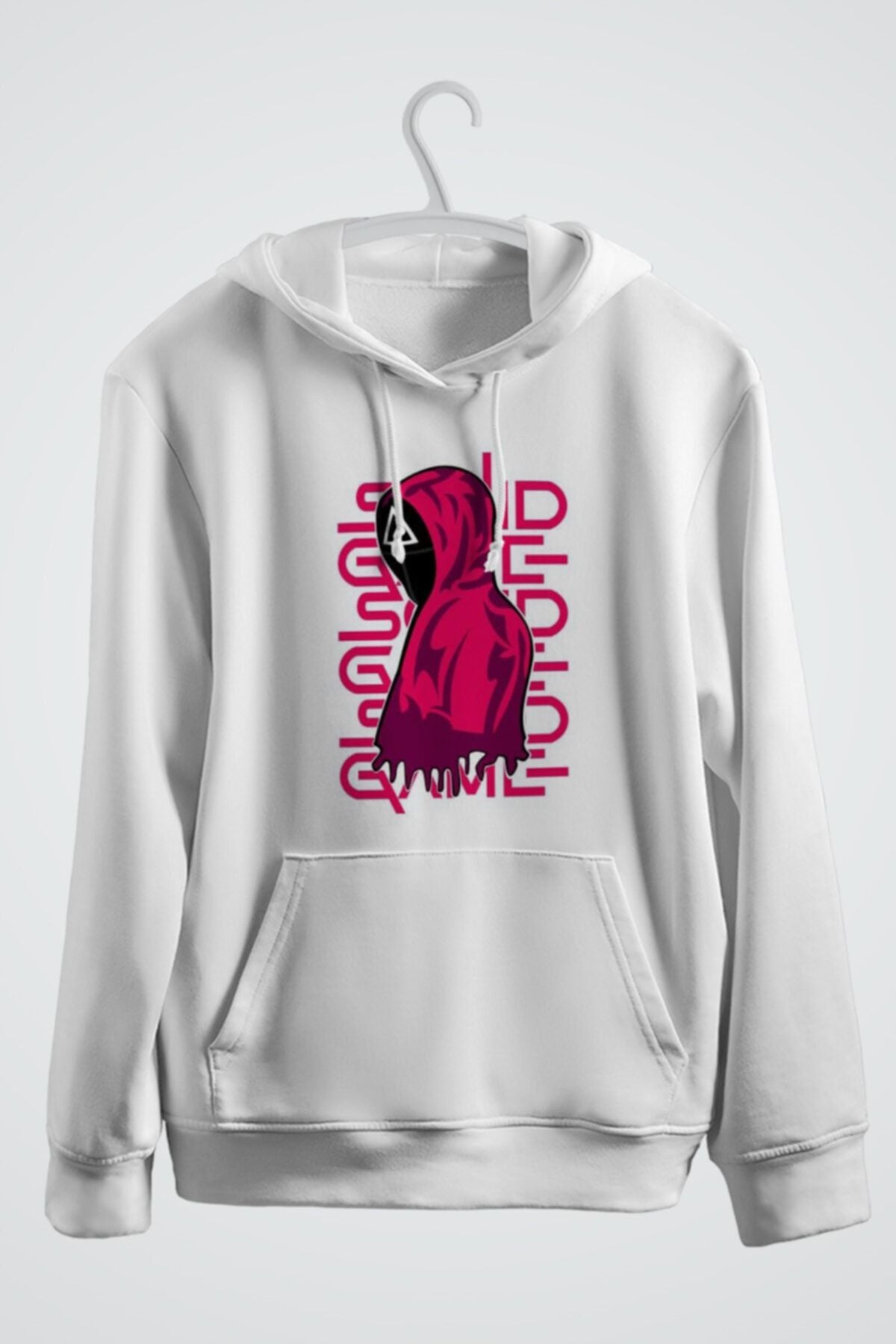 Squid Game Baskılı Kapşonlu Sweat