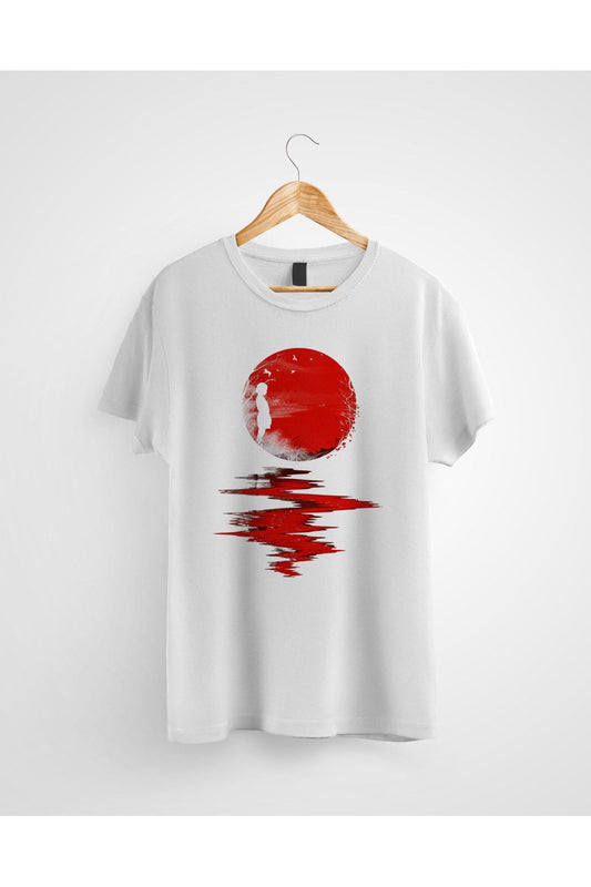 Dolunayın Yansıması Baskılı Tshirt
