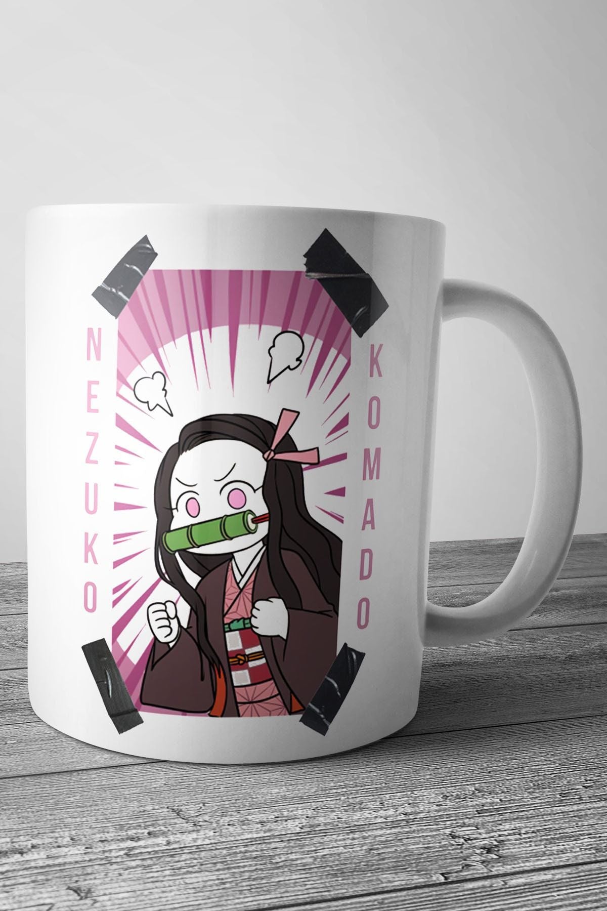 Nezuko Komado | Cute Girl Anime Baskılı Kupa Bardak