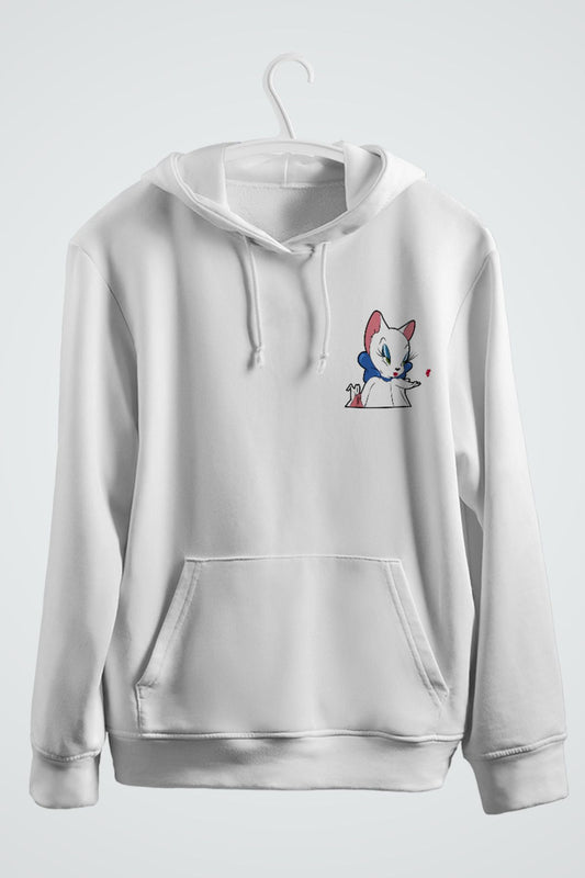 Aşık Tom ve Sevgilisi İkili Çift Baskılı Kapşonlu Sweatshirt